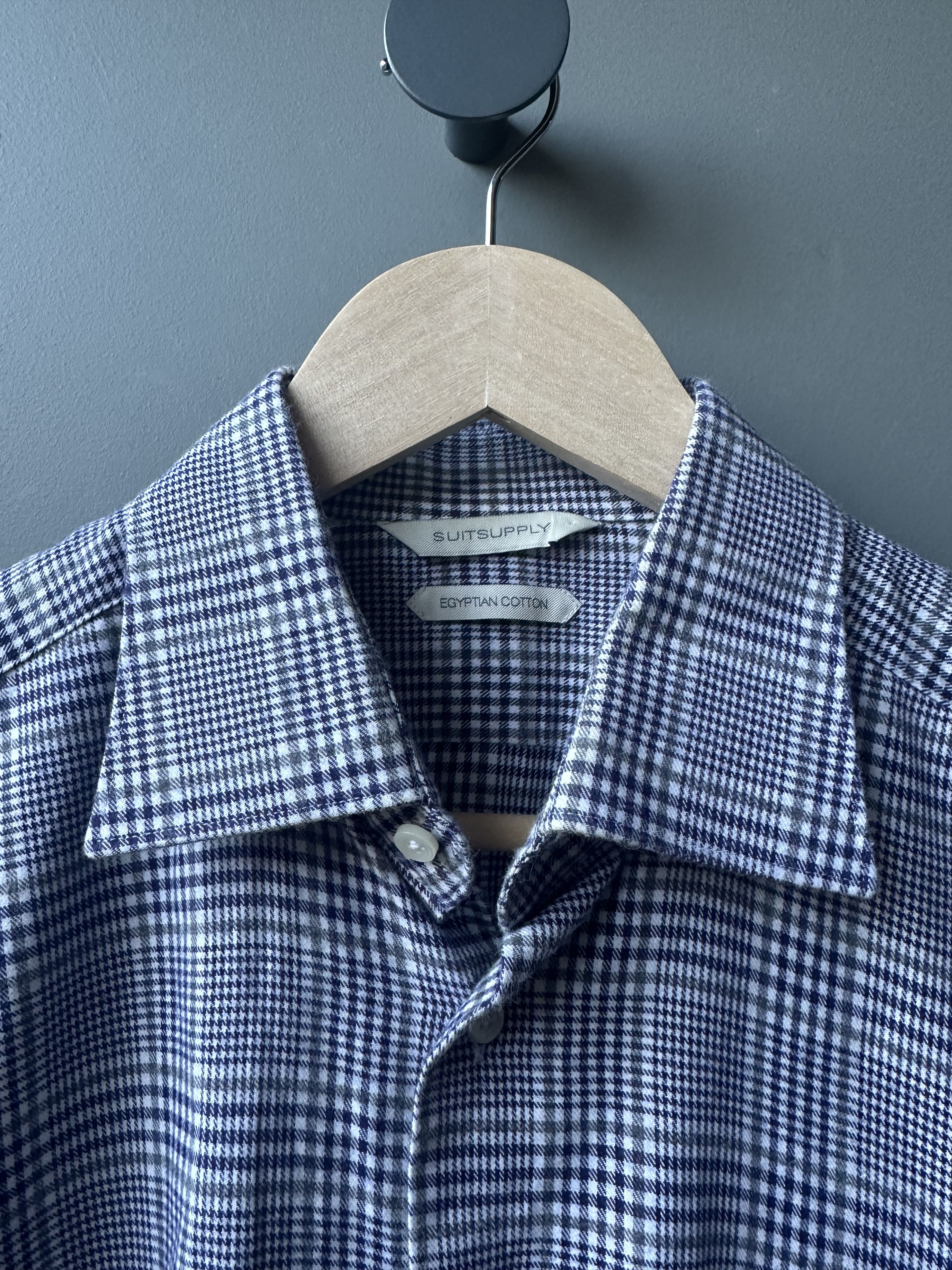 Suitsupply Suitsupply Check Cotton Shirt Size 39 Size US M / EU 48-50 / 2 - 3 Thumbnail