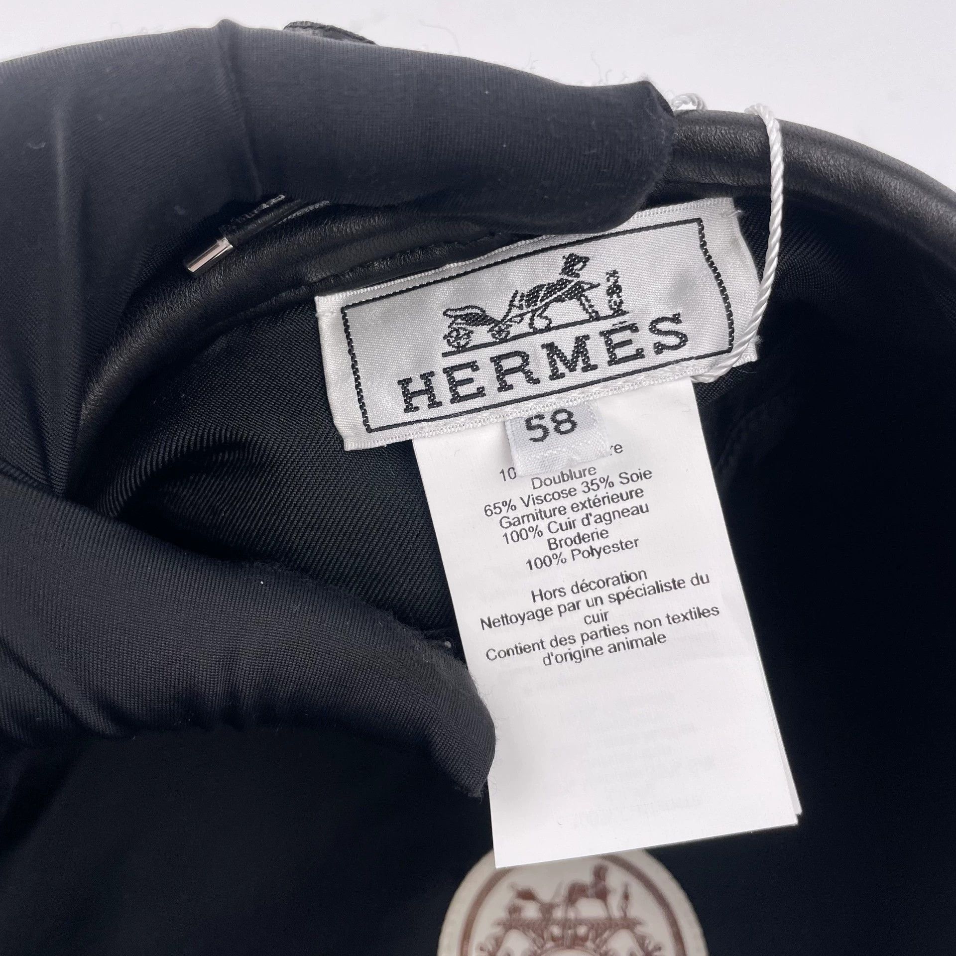 Hermes Hermes Wool Beret Gray 58 Size ONE SIZE - 7 Thumbnail