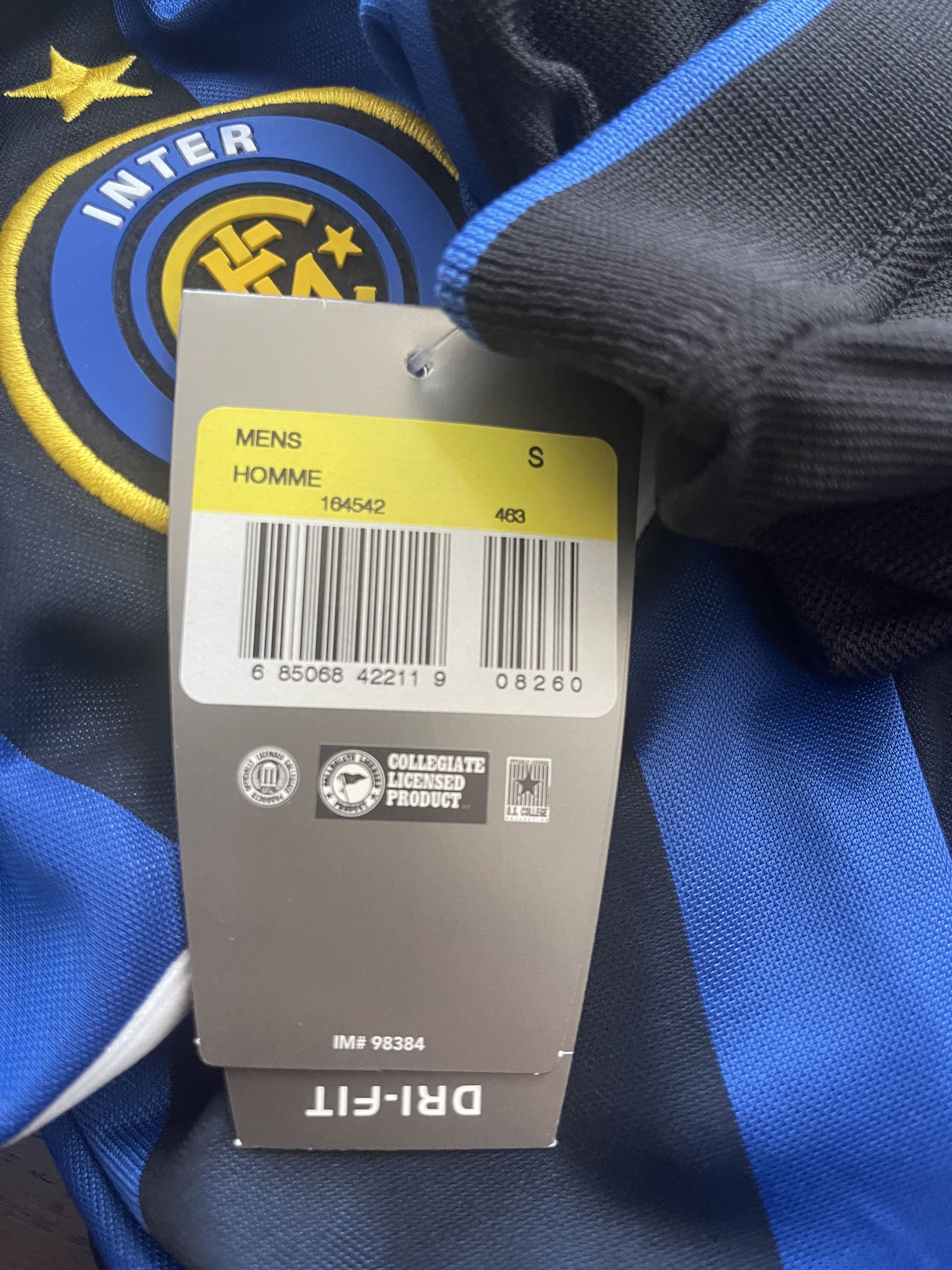 Nike Inter Milano Nike 2000-2001 Home Football Shirt Size S BNWT Size US S / EU 44-46 / 1 - 8 Thumbnail
