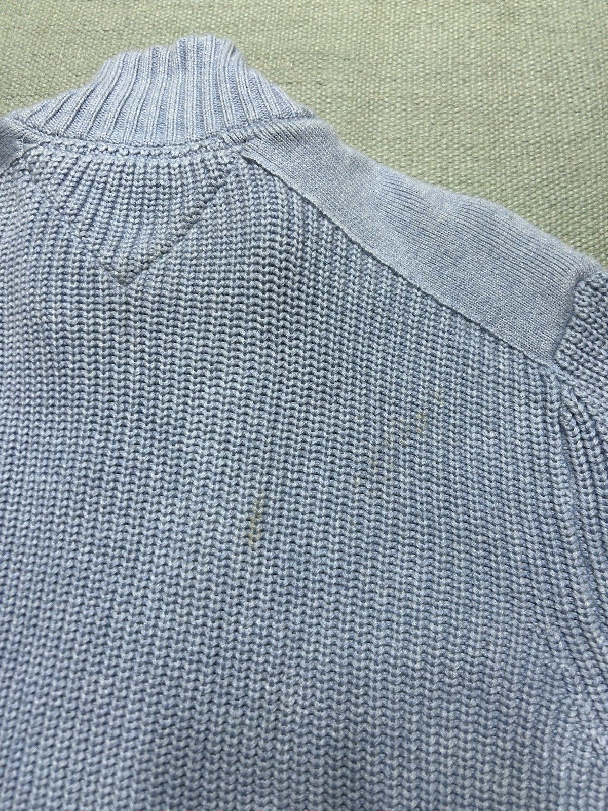 Vintage Tommy Hilfiger cotton knit sweater jacket thick zip blue XL Size US XL / EU 56 / 4 - 8 Thumbnail