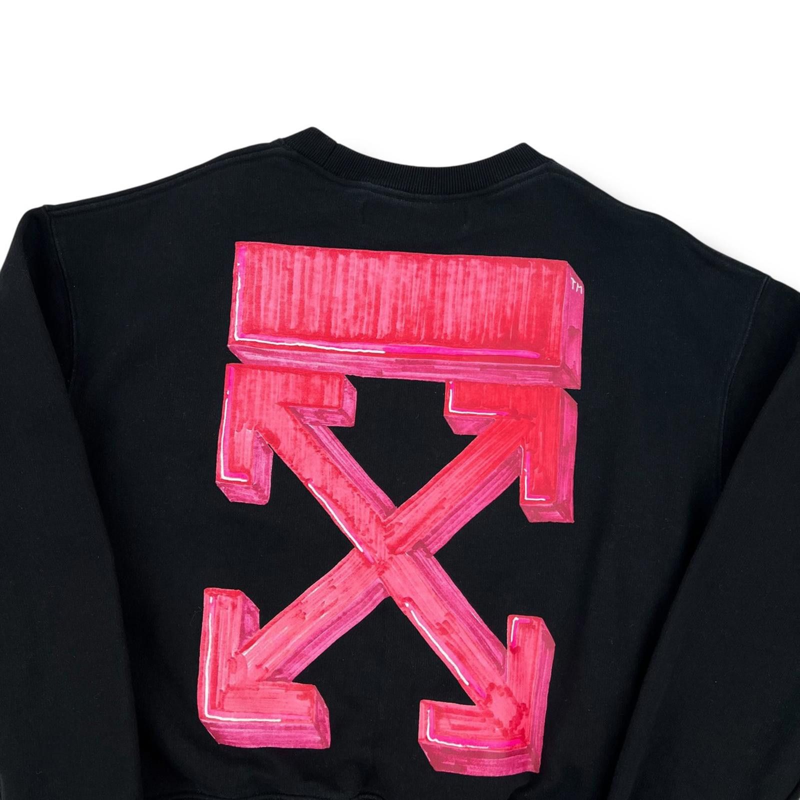 Off-White Off-White Pink Marker Arrows Sweatshirt Size US XS / EU 42 / 0 - 1 Thumbnail