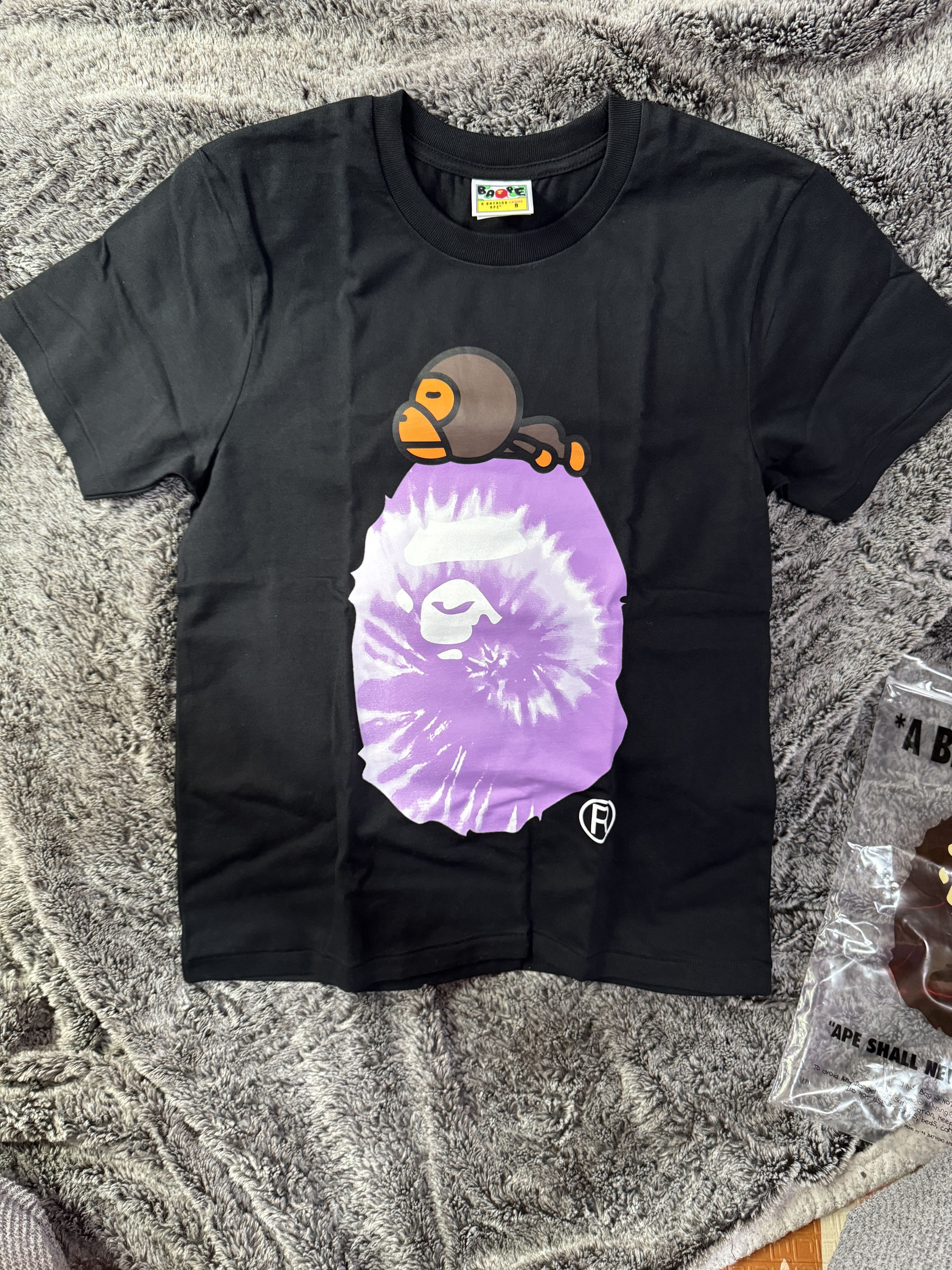 Bape Tie Dye Milo On Big Ape Head Tee Size M / US 6-8 / IT 42-44 - 1 Thumbnail