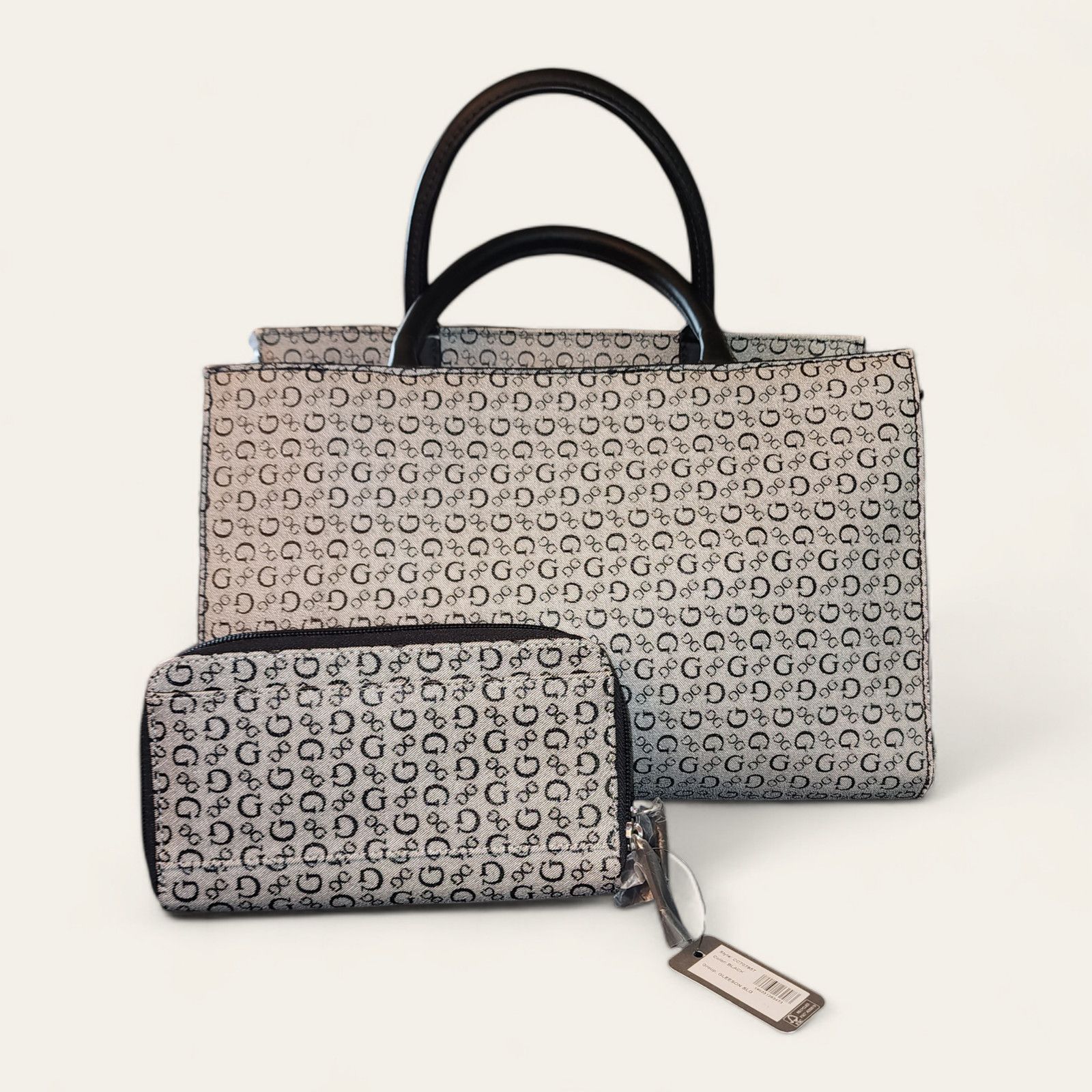 Guess Guess Gleeson black, gray faux-leather Satchel and wallet Size ONE SIZE - 3 Thumbnail