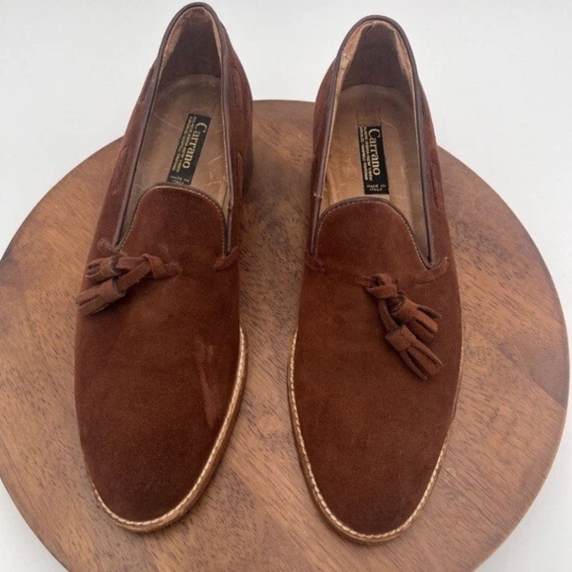 Other Carrano Tassel Suede Made In Italy Loafers Mens EU 41 / US 8 Size US 8 / EU 41 - 3 Thumbnail