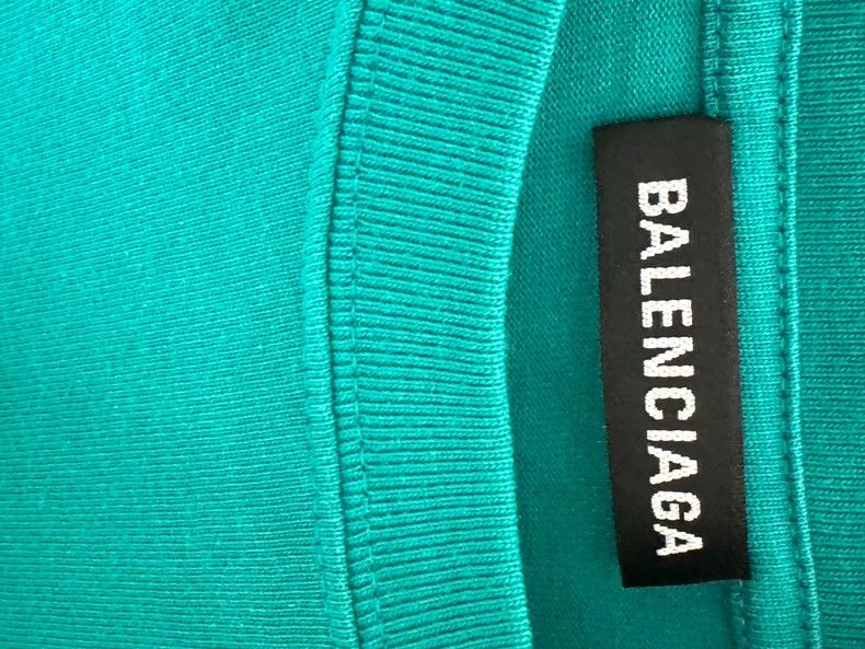 Balenciaga Balenciaga Lake Green Cola T-shirt Size US XS / EU 42 / 0 - 3 Thumbnail