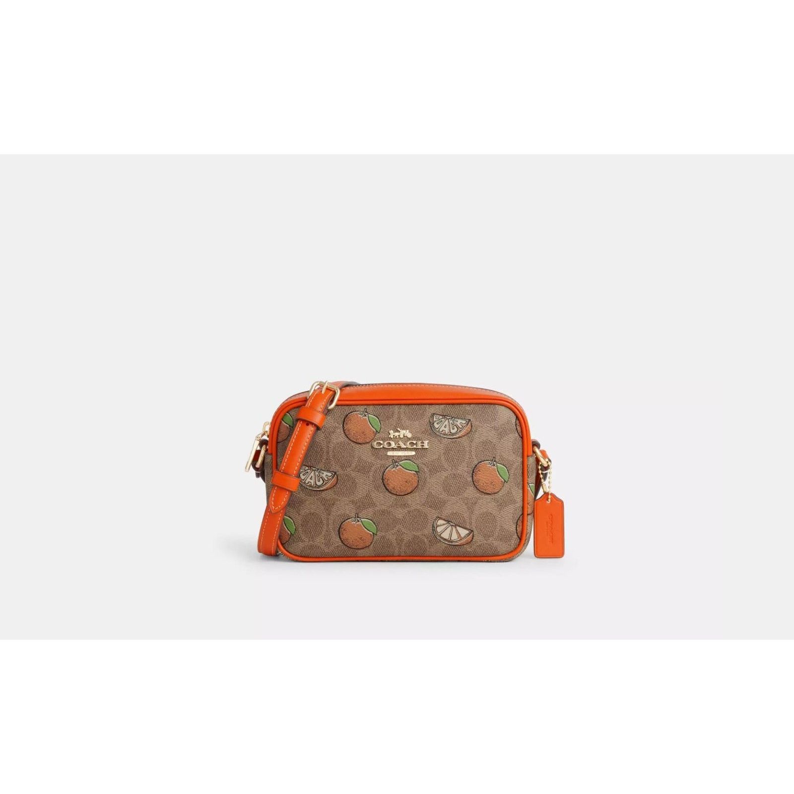 Coach Coach CBA81 Mini Jamie Camera Bag Signature Orange Print Size ONE SIZE - 5 Thumbnail
