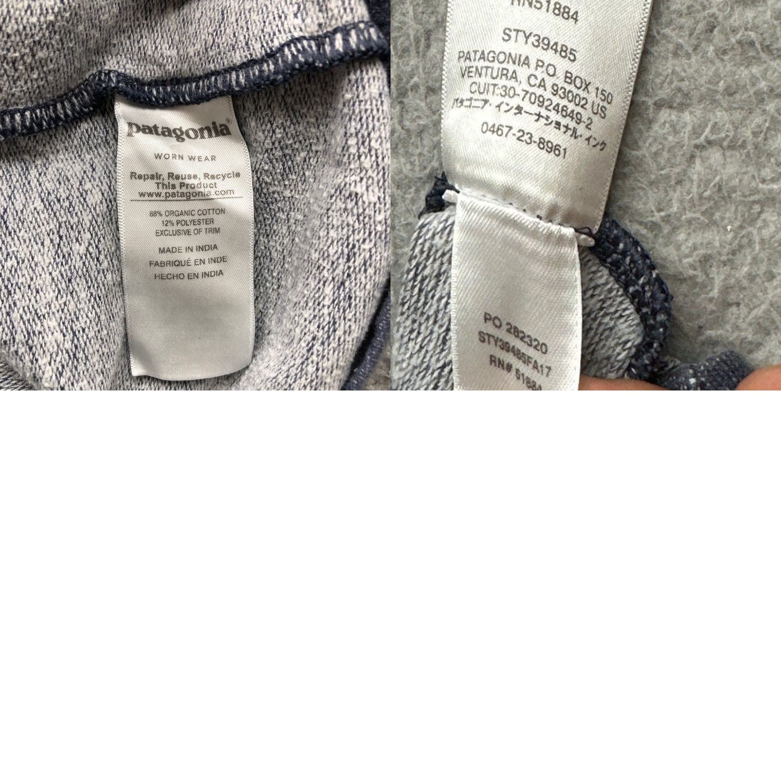 Patagonia Patagonia P-6 Logo Lightweight Crew Sweatshirt Mens S Navy Graphic Print Knit Cotton Blend Regular Fit Crew Neck Long Sleeve Pullover Vintage No Size US S / EU 44-46 / 1 - 8 Thumbnail