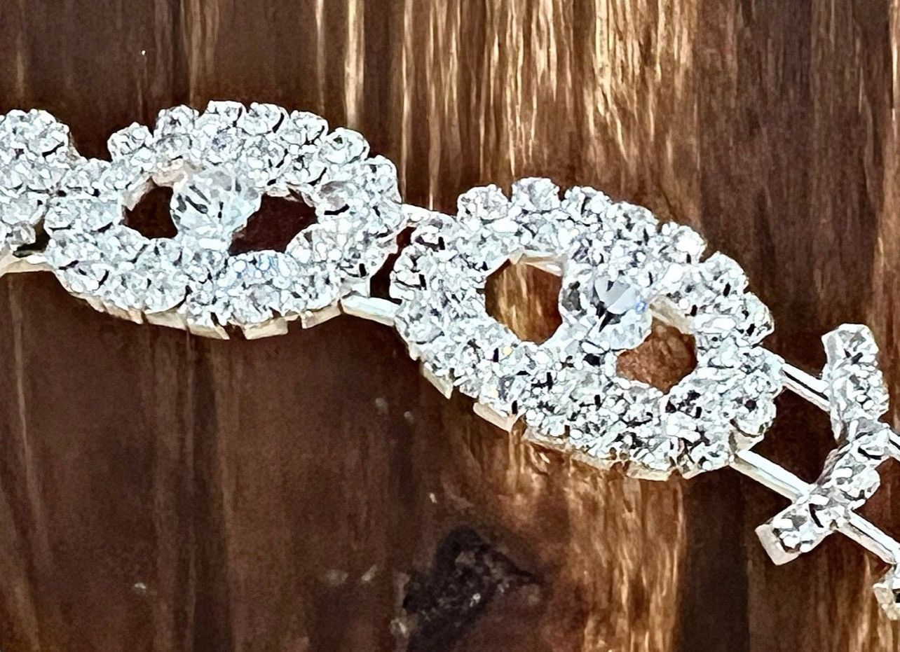Other Women's Silver Rhinestone Crown Tiara for All Occasions Gift Size ONE SIZE - 2 Thumbnail