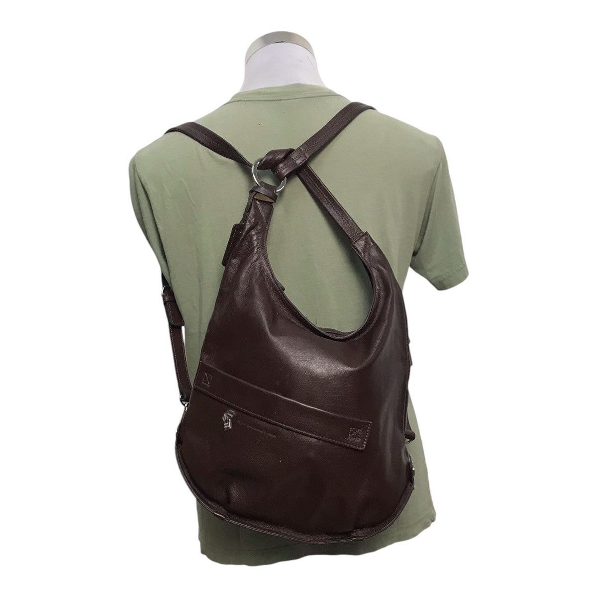 Pelle Dark Brown Leather Bag-pack