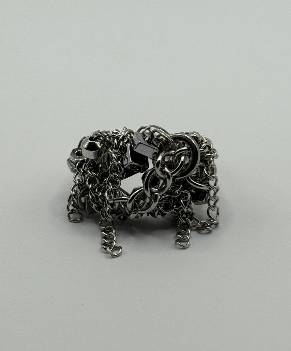 Seditionaries Handmade Raw Stainless Steel Ring Size ONE SIZE - 3 Thumbnail