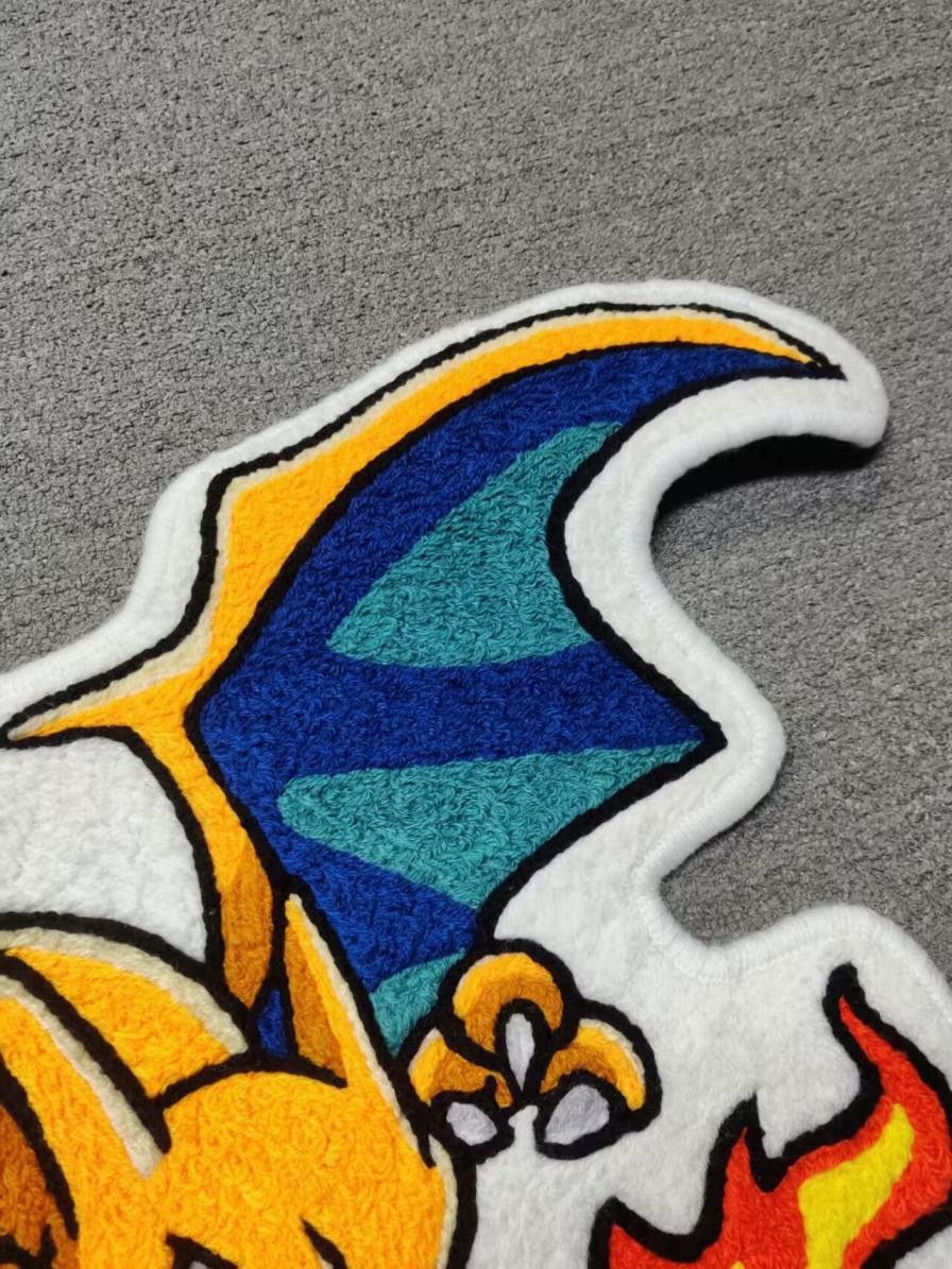 Other Charizard Multicolor Wool Thread Hand Tufted Carpet Size ONE SIZE - 4 Thumbnail