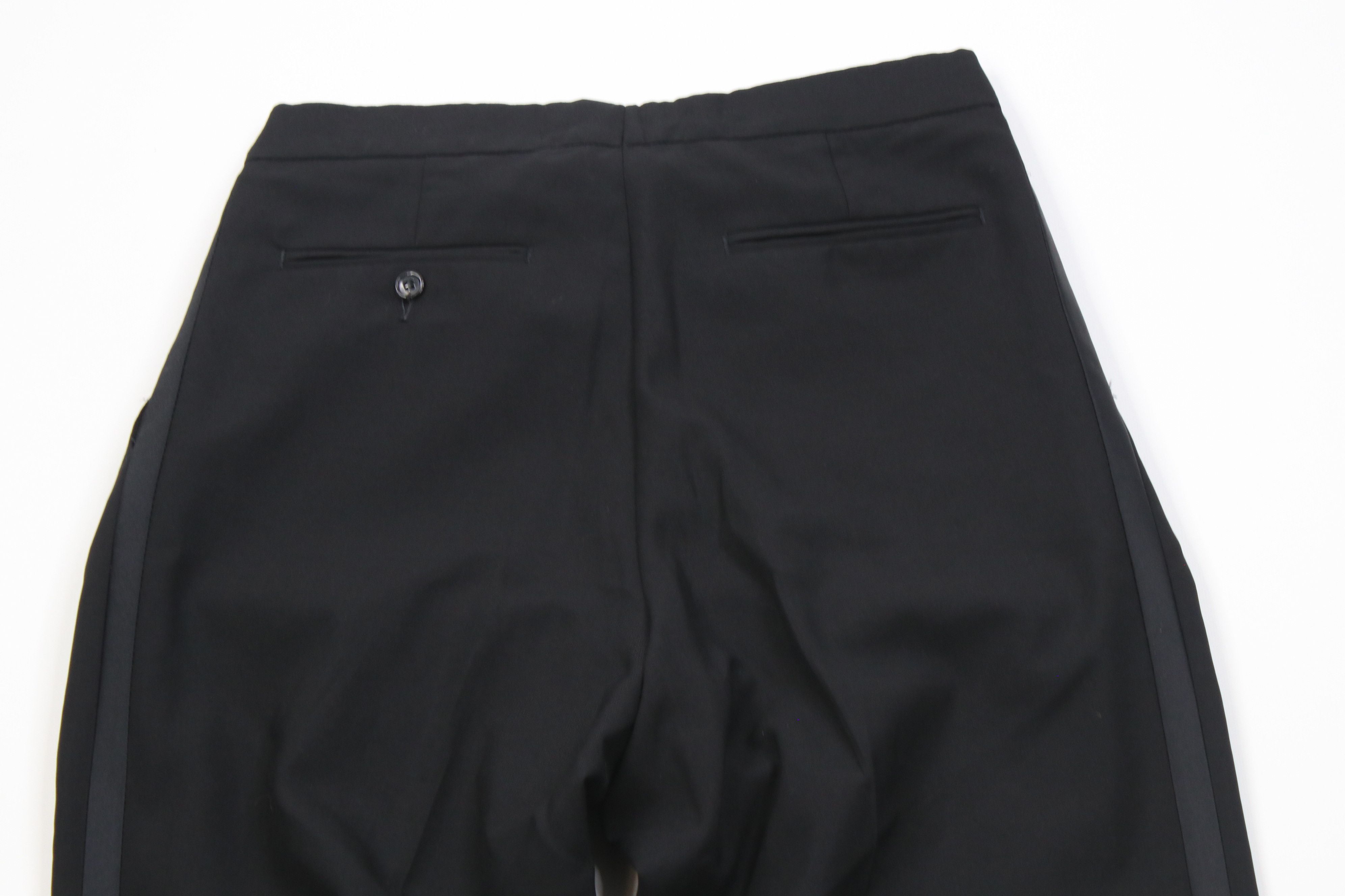 Vintage Vintage 90s Streetwear Wool Knit Tuxedo Pants Black USA Size US 30 / EU 46 - 11 Thumbnail