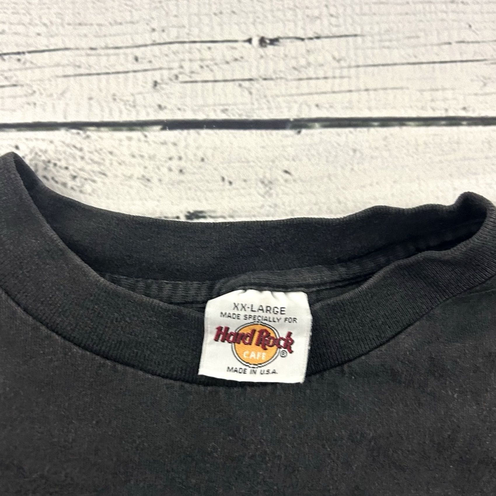 Hard Rock Cafe VINTAGE Hard Rock Cafe T Shirt Men XXL Black Short Sleeve Crew Neck Logo Beach Rock Shirt Mens XXL Black Size US XXL / EU 58 / 5 - 2 Thumbnail
