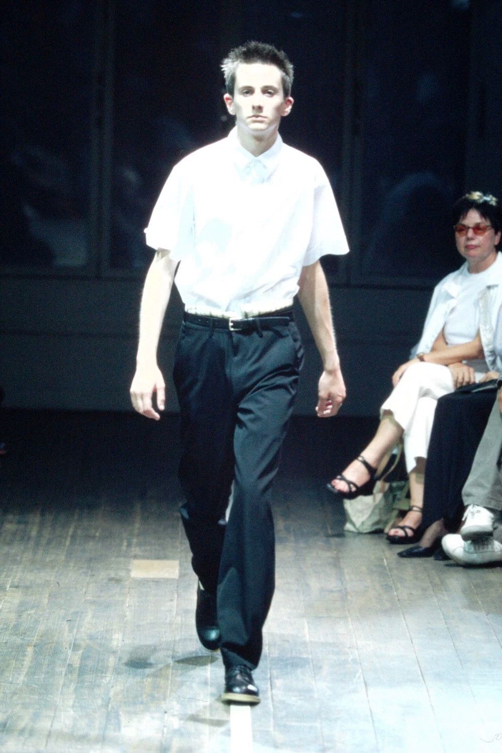 Yohji Yamamoto Yohji Yamamoto 01SS Runway Paneled Shirt Size US L / EU 52-54 / 3 - 2 Thumbnail