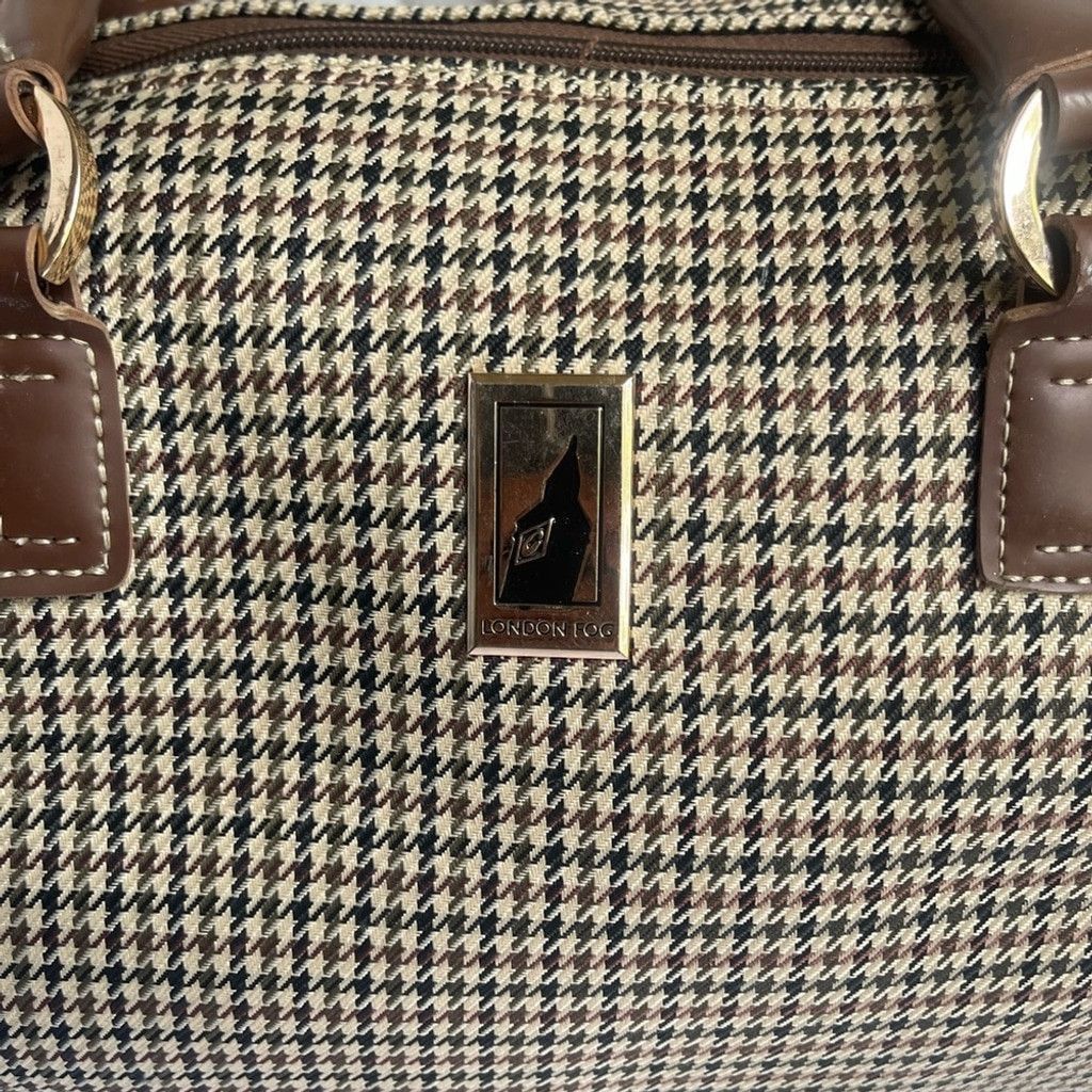 London Fog London Fog Y2K Elegant Brown Houndstooth Women's Bag Size ONE SIZE - 3 Thumbnail