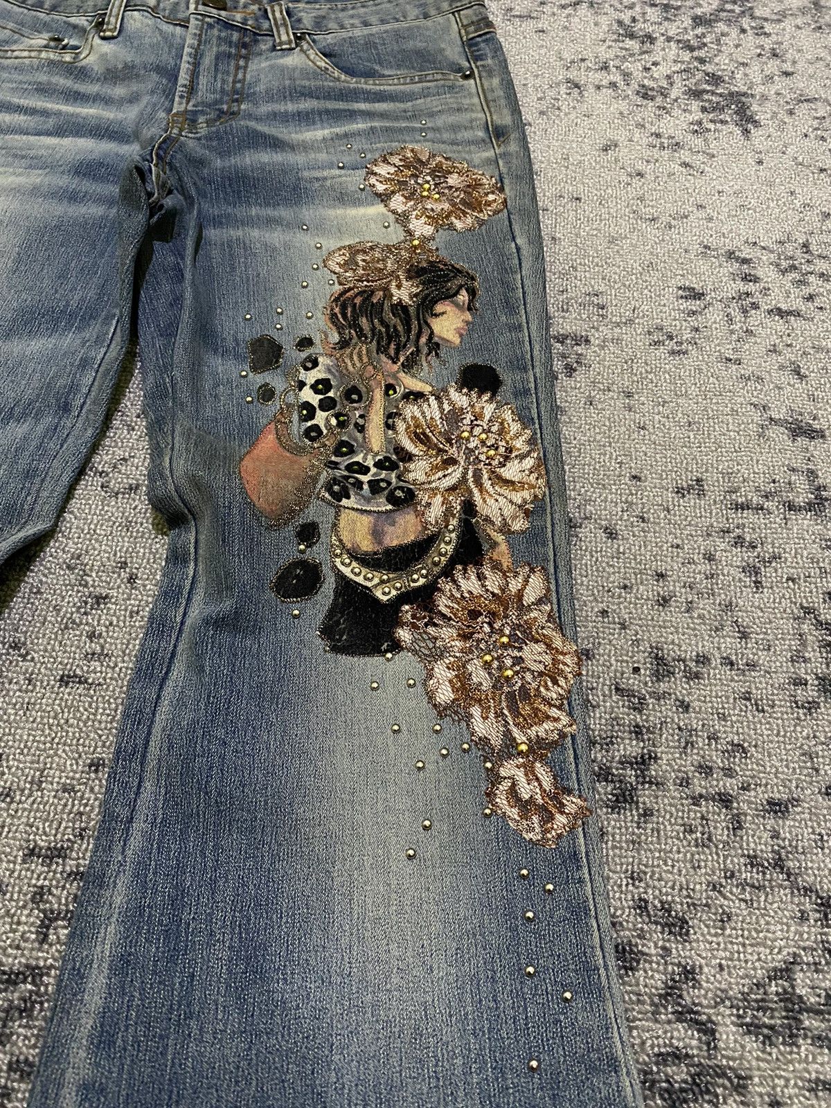 Hysteric Glamour × If Six Was Nine Y2k Tantra ifsixwasnine sukajan flare jeans Size 28" / US 6 / IT 42 - 2 Thumbnail