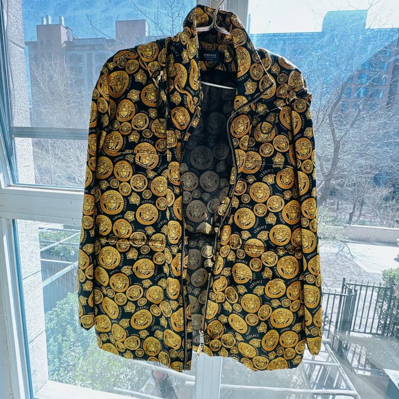 Versace Versace Trench coat jacket Size US L / EU 52-54 / 3 - 1 Thumbnail