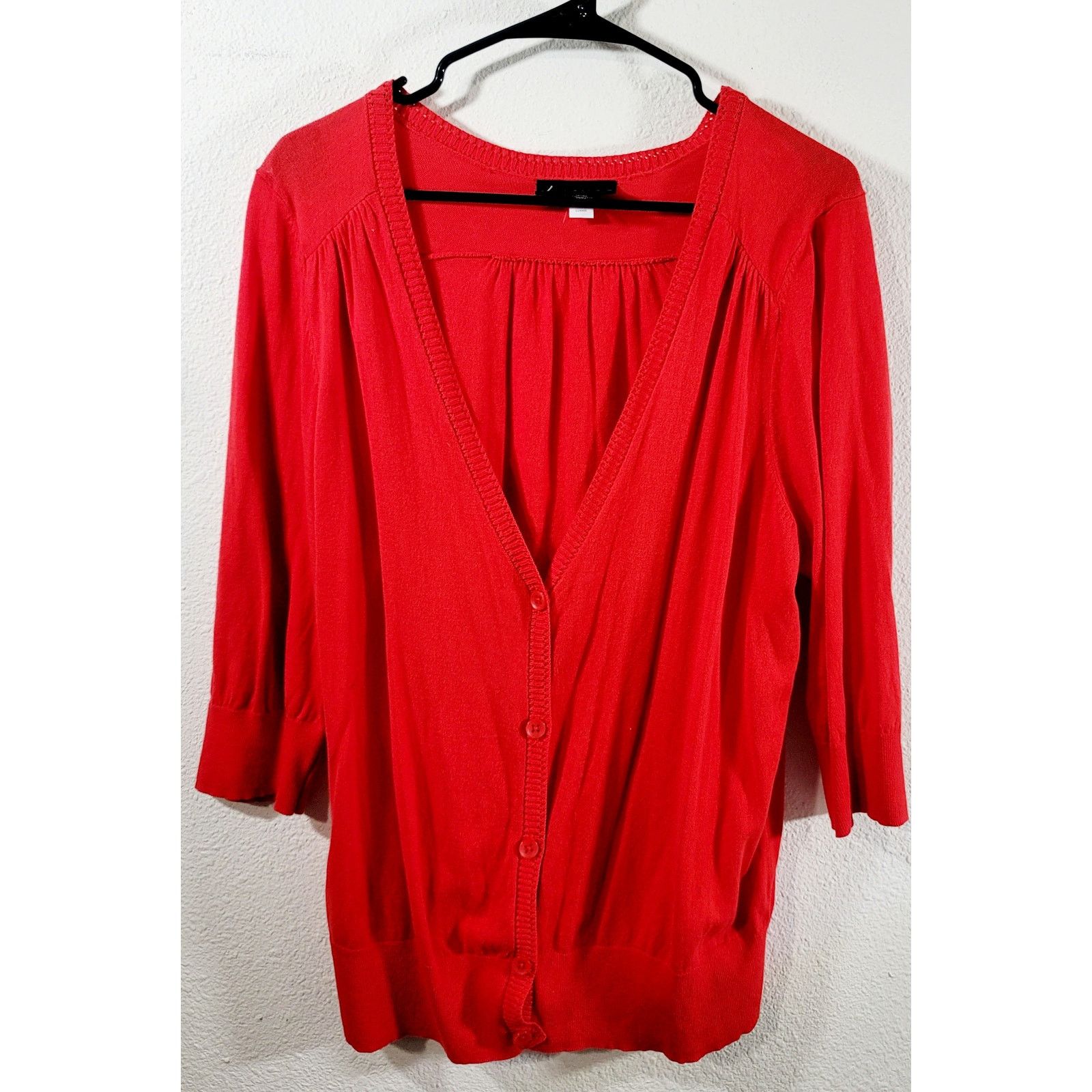Other Lane Bryant Red Cardigan Sweater 18 20 Lightweight Soft Size XXL / US 16-18 / IT 52-54 - 5 Thumbnail
