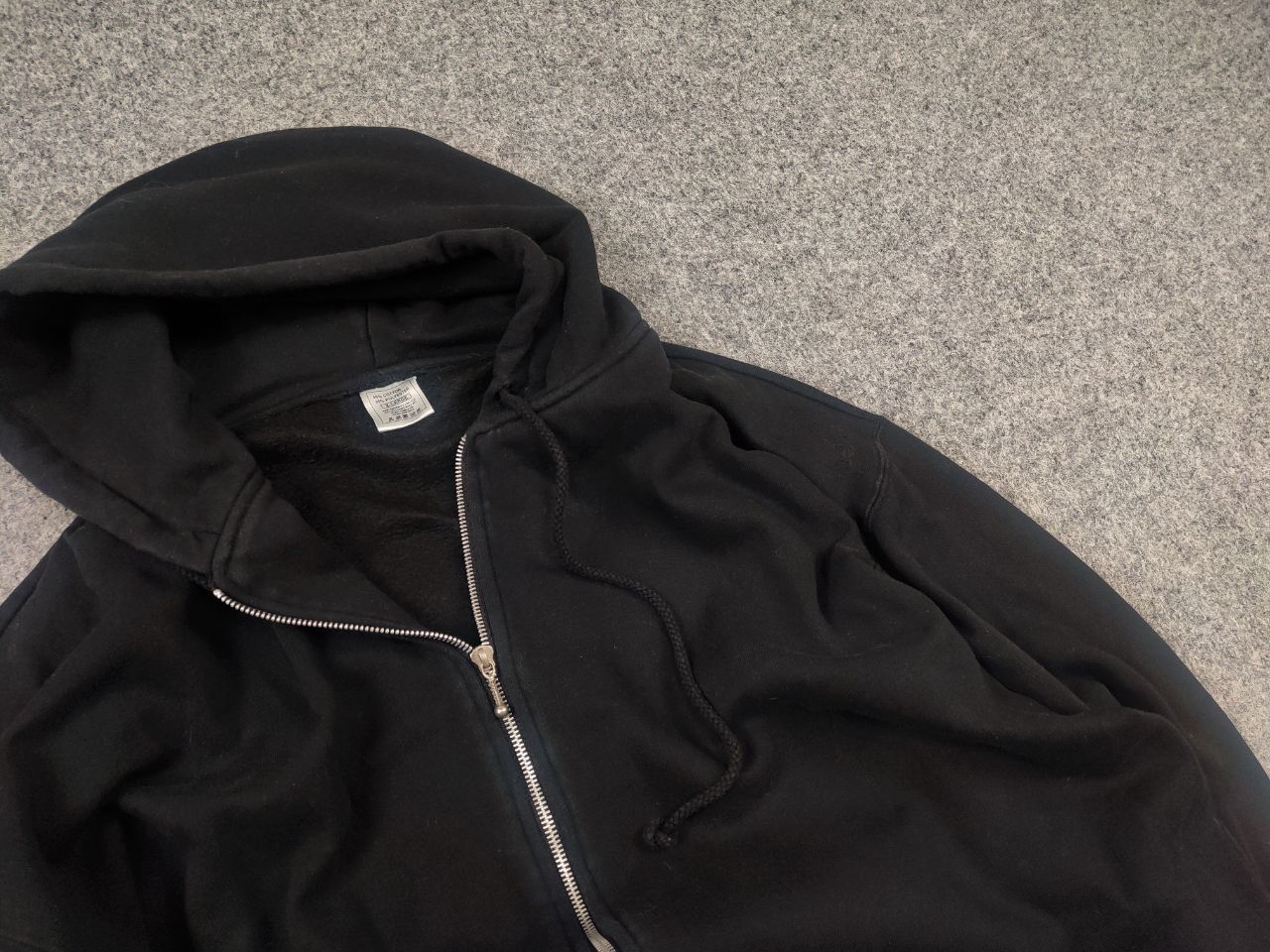 Vintage Vintage Blank zip-up hoodie black square 70s Style Japan LGB Size US XL / EU 56 / 4 - 5 Thumbnail