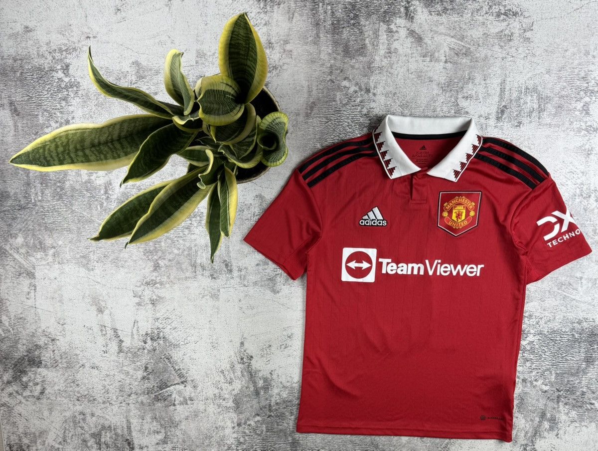 Adidas #10 Rashford Manchester United 2021 MU Men’s Soccer Football Shirt Jersey Polo Size US S / EU 44-46 / 1 - 2 Thumbnail