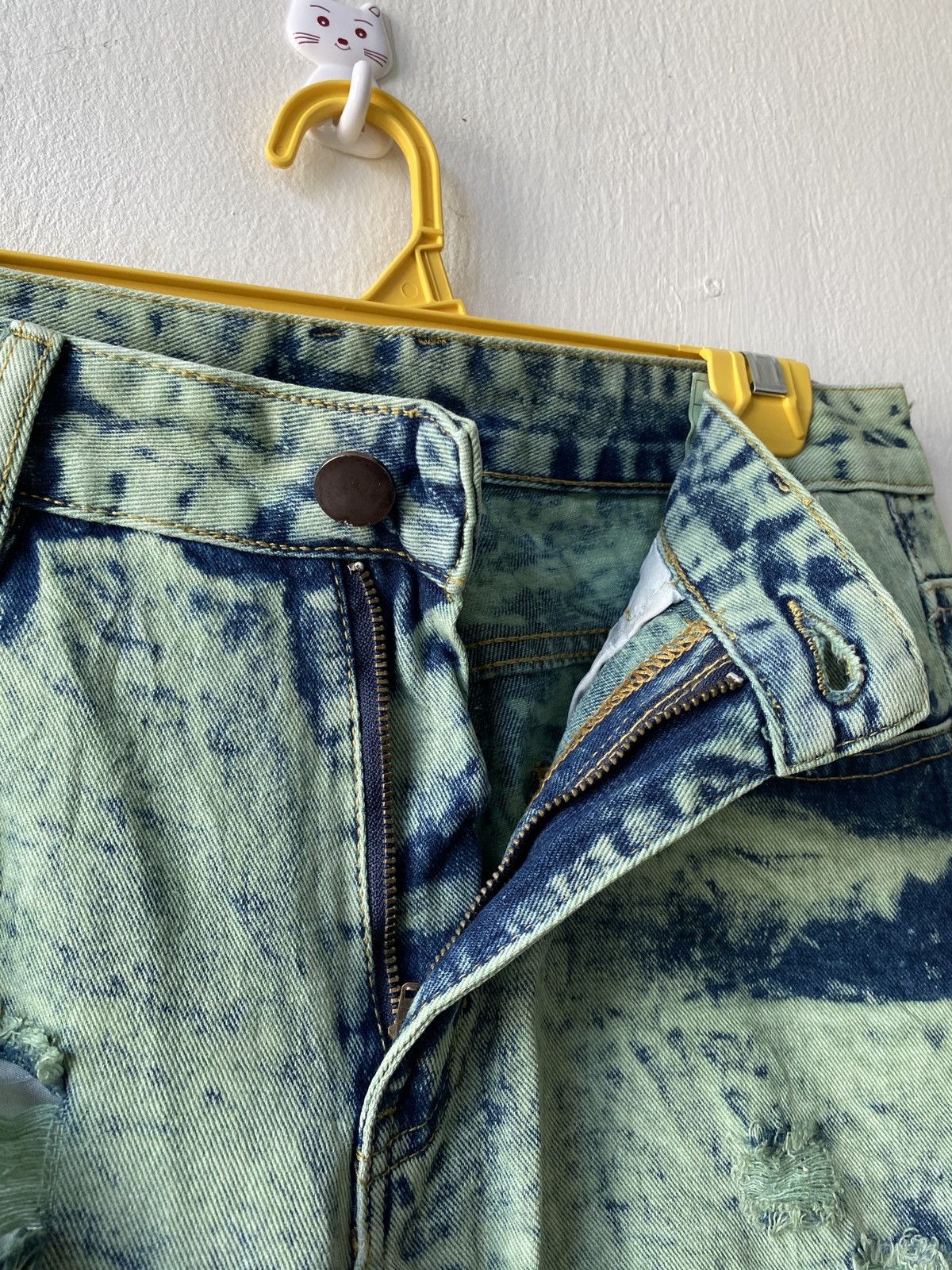 Japanese Brand Japanese Brand Acid Wash Design Distressed Denim Size US 31 - 15 Thumbnail