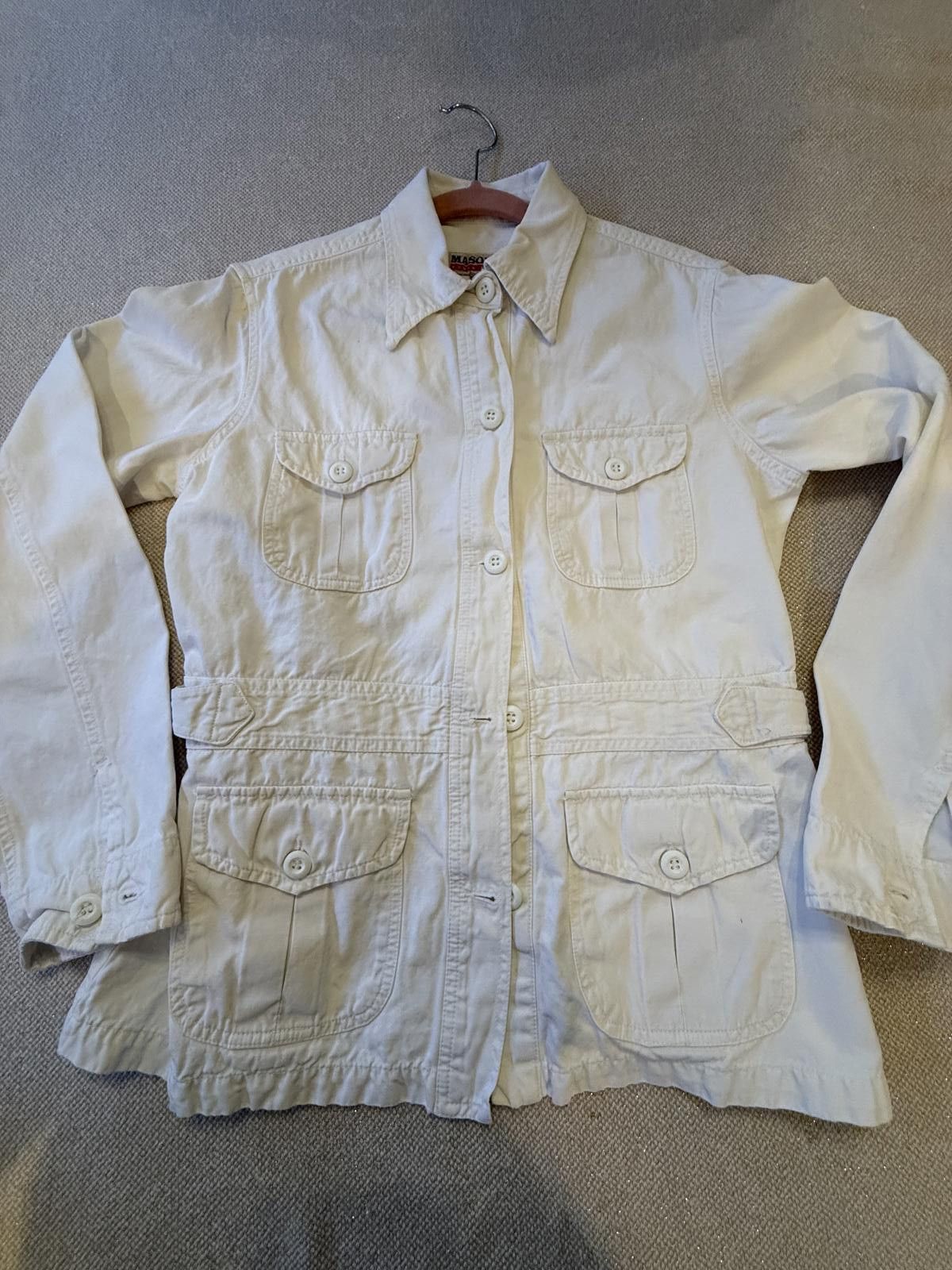 Mason's Mason's Woman Rites White Utility Jacket Size 44 Size L / US 10 / IT 46 - 6 Thumbnail