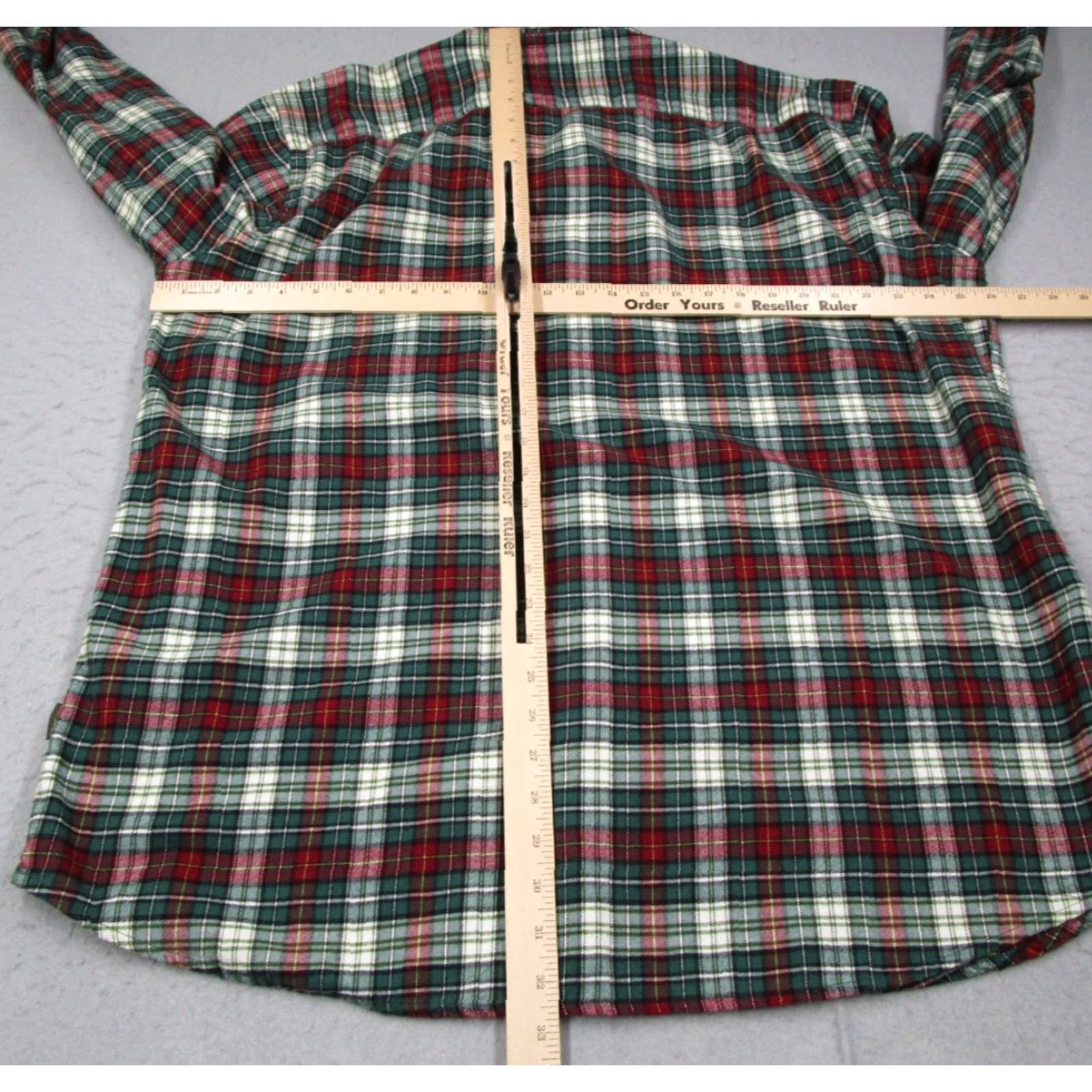 Vintage Beretta Shirt Mens 2XL Green Plaid Flannel Button Up Long Sleeve Size US XXL / EU 58 / 5 - 4 Thumbnail