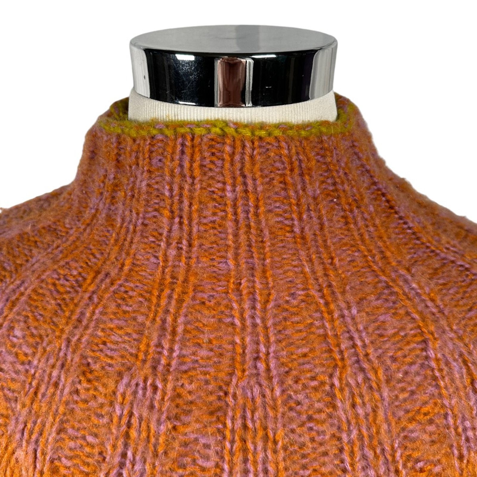 Anthropologie Anthropologie Womens Sweater Orange Pink Ombre Chunky XXS Size XXS / US 00 / IT 34 - 3 Thumbnail