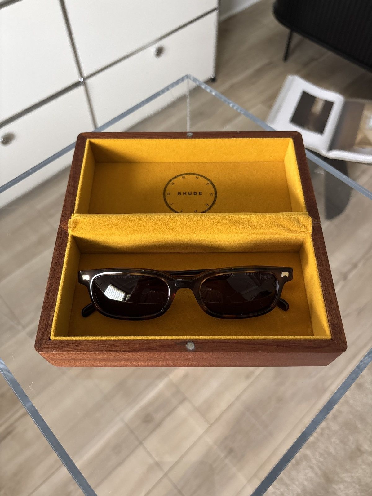 Rhude RHUDE | TORTOISE STEVE SUNGLASSES Size ONE SIZE - 10 Thumbnail