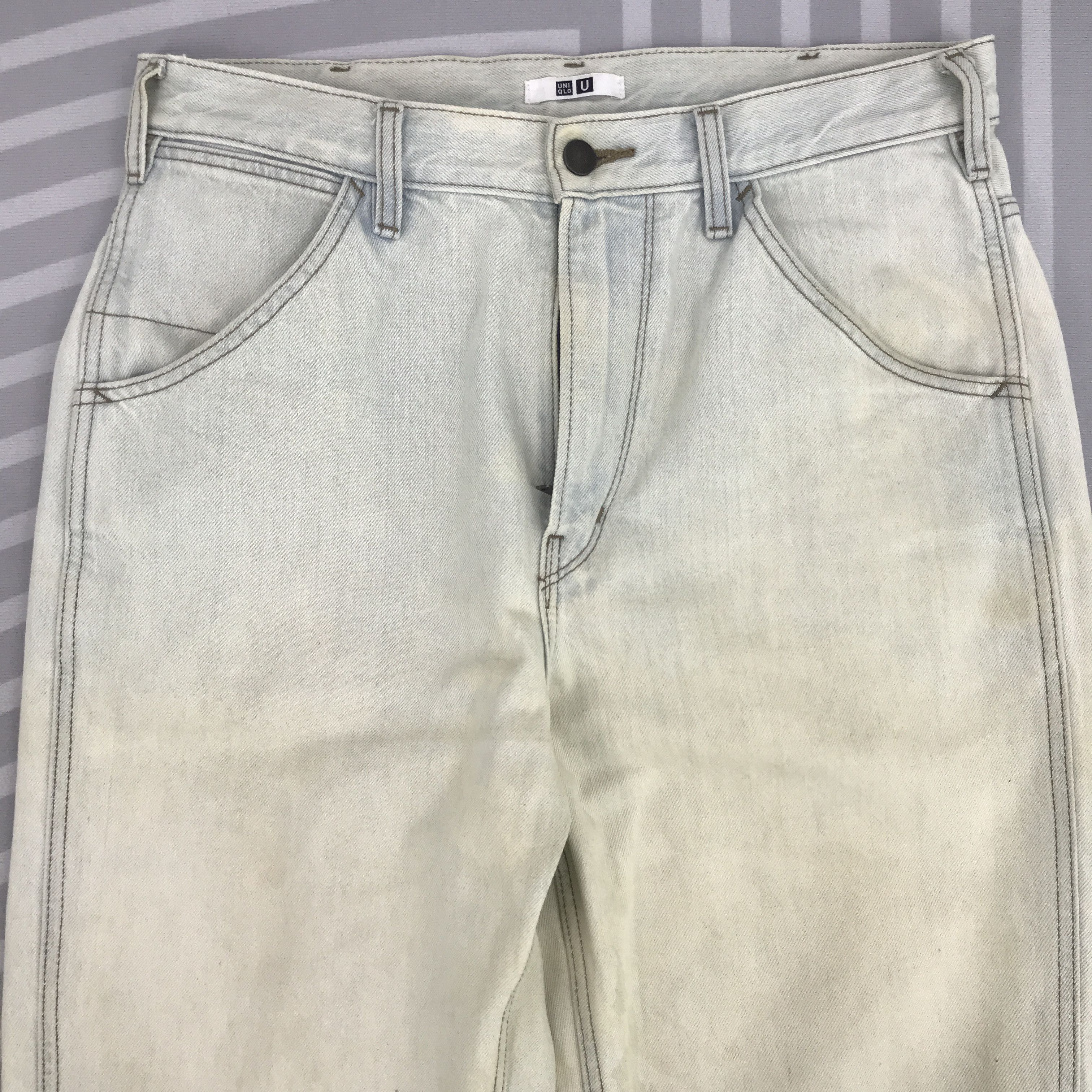 Christophe Lemaire × Uniqlo Vtg Lemaire x Uniqlo Distressed Denim light wash design Size US 30 / EU 46 - 2 Thumbnail