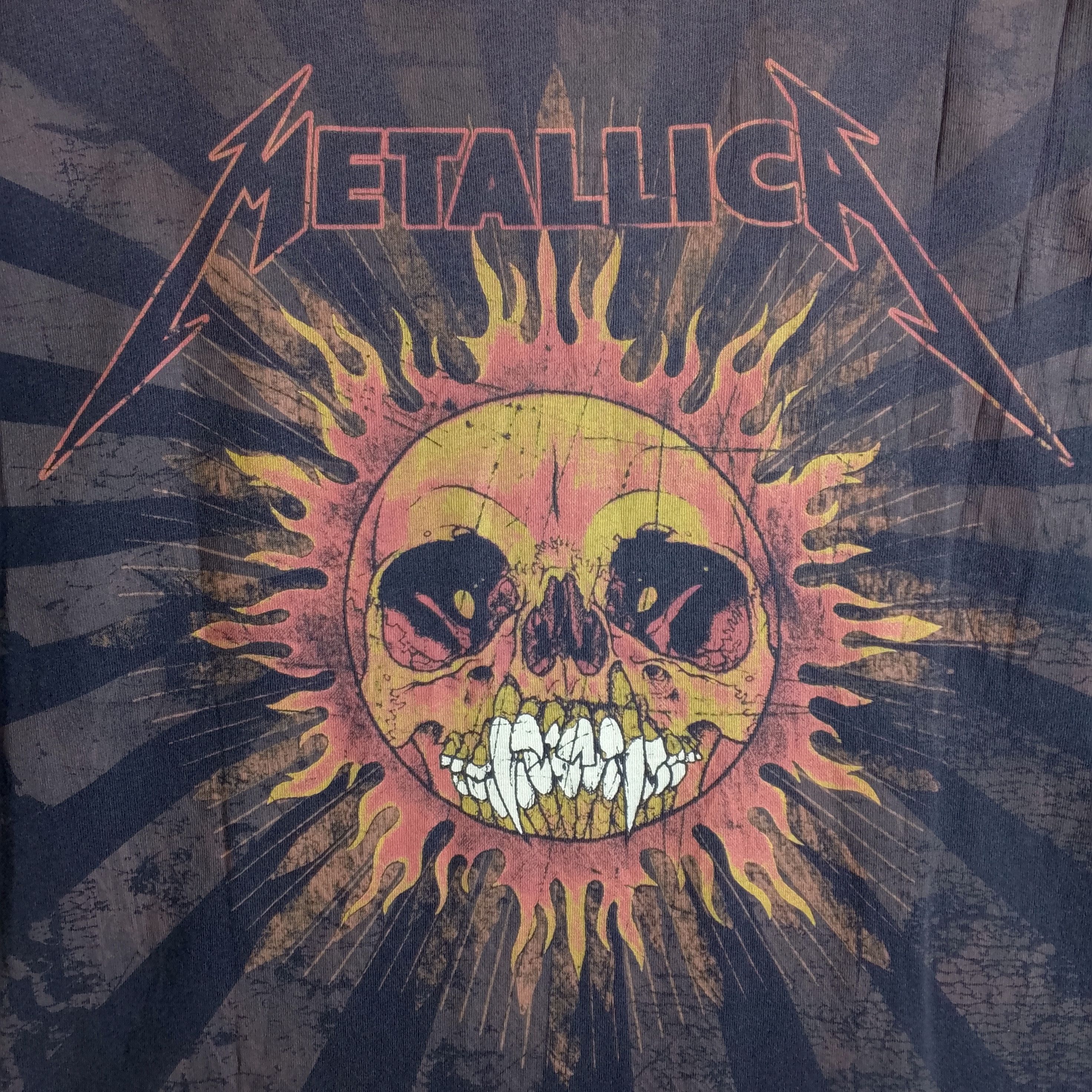 Band Tees Vintage Metallica Pushead Flaming Skull Band Tees Size US L / EU 52-54 / 3 - 4 Thumbnail
