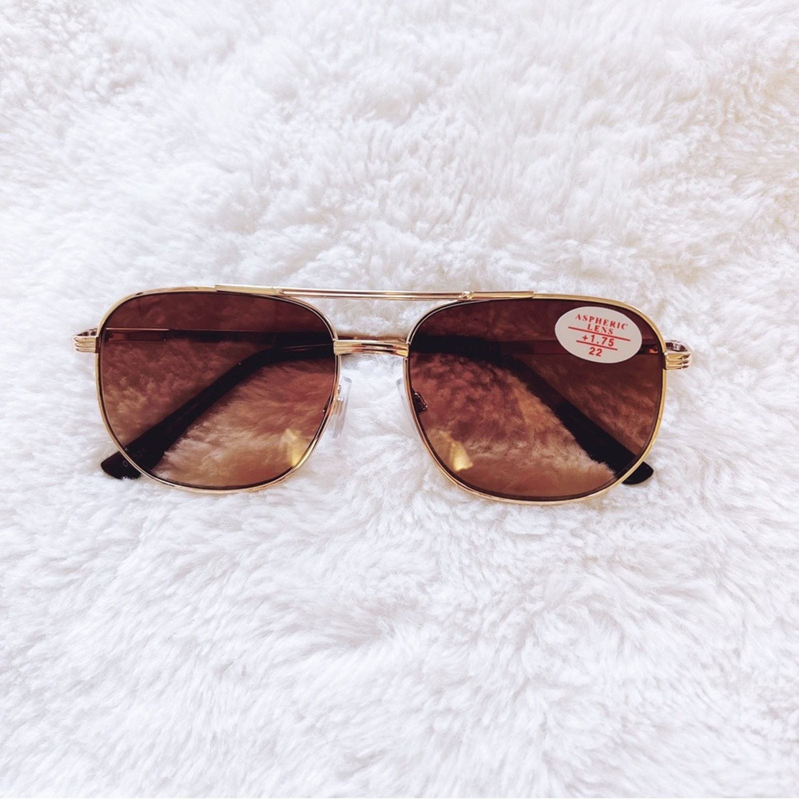 Other Nina Gold & Brown Lenses Tinted Reader Glasses Size ONE SIZE - 1 Thumbnail