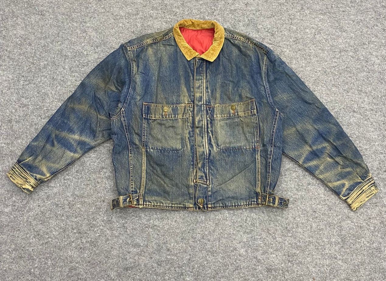 Marithe + Francois Girbaud 💥Vintage Marithe Francois Girbaud Distressed Denim Jacket Size US M / EU 48-50 / 2 - 1 Thumbnail