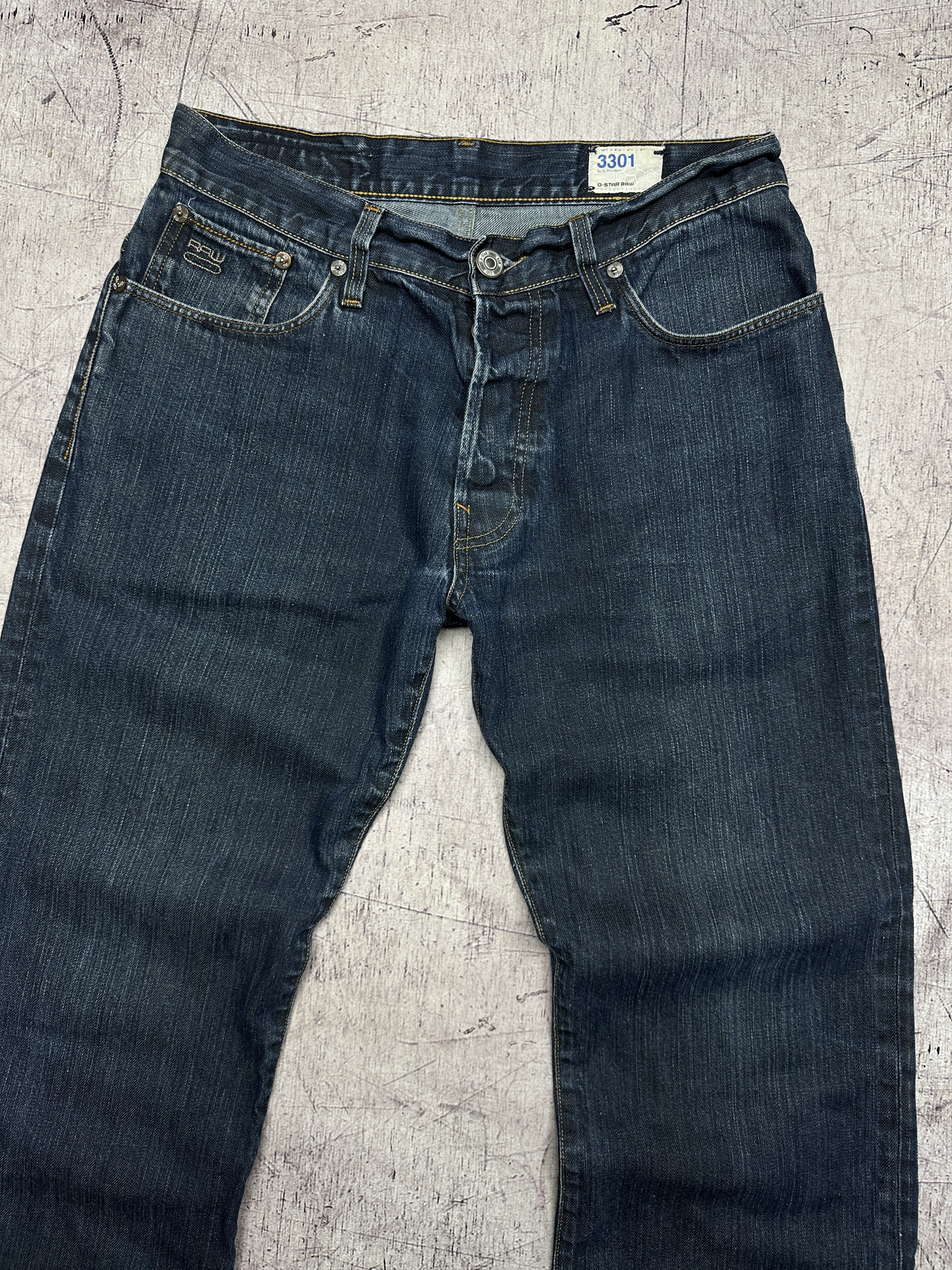 G-Star G Star Raw 3301 Loose Mens Denim Pants Jeans Size US 31 - 2 Thumbnail