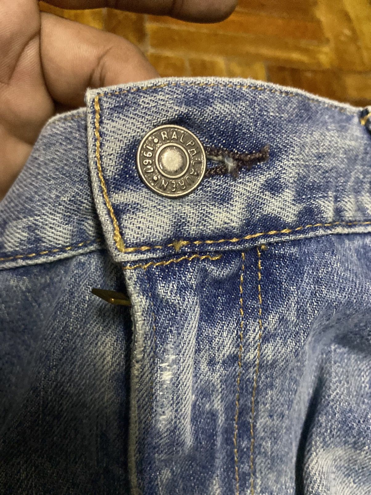 Polo Ralph Lauren × Vintage Vintage Denim Polo Ralph Lauren 90s distressed Size US 37 - 9 Thumbnail