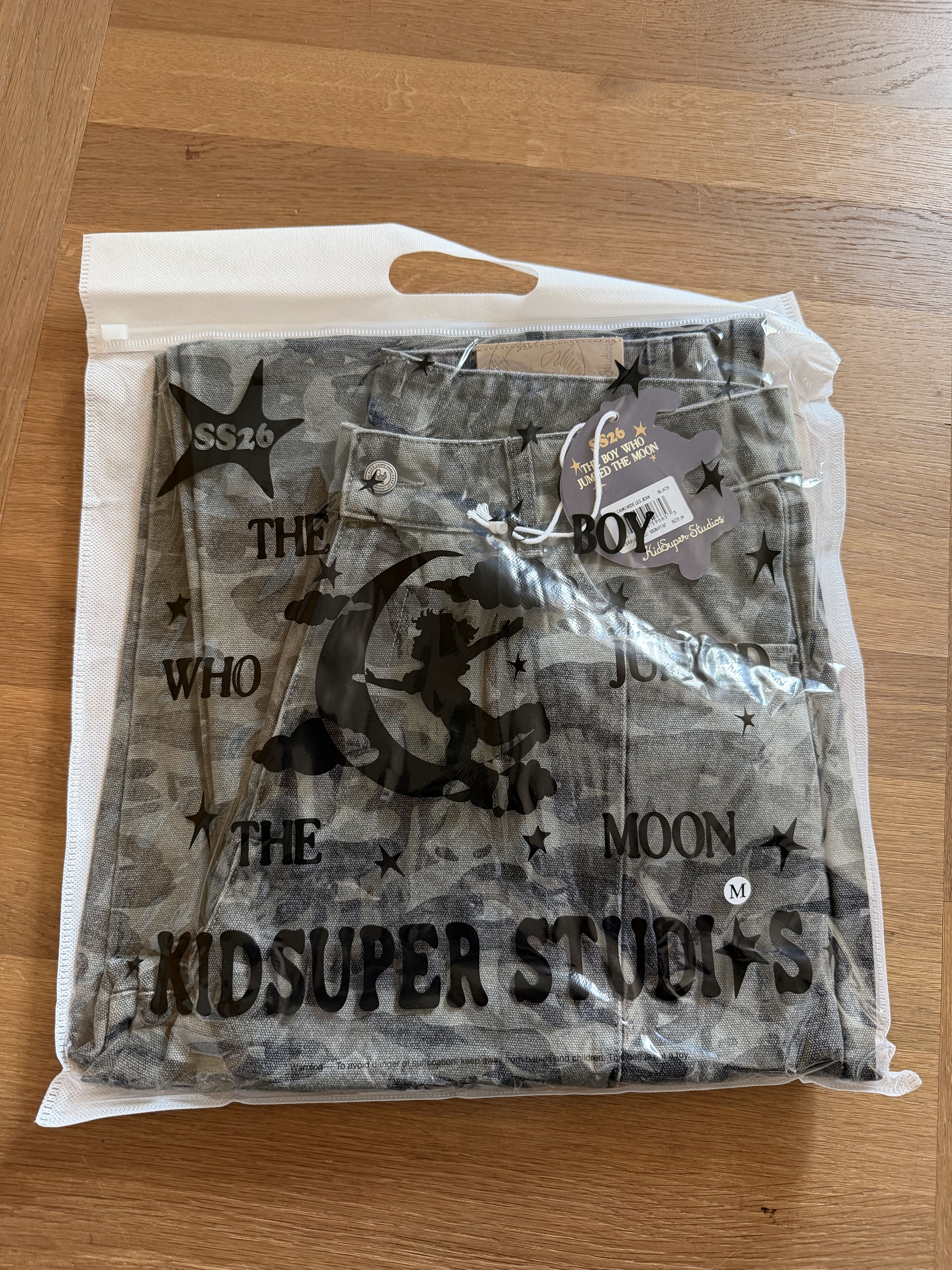 KidSuper Kidsuper Studios Face Camo Wide Leg Jean [Black] Size US 32 / EU 48 - 3 Thumbnail