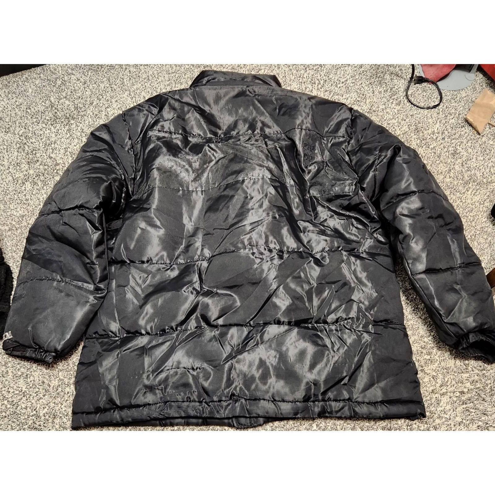 Phat Farm VINTAGE Phat Farm Puffer Jacket Mens Size Large Black Puffy Coat Vtg Size US L / EU 52-54 / 3 - 2 Thumbnail