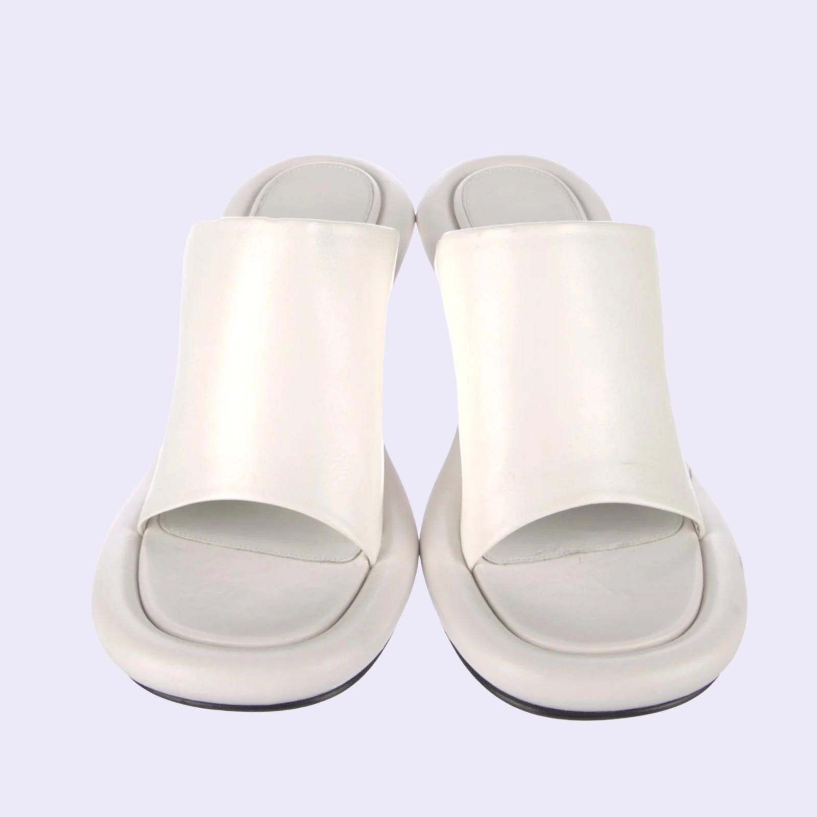 JW Anderson JW Anderson Bumper Tube Heels Puff Gara White Leather Mule Size US 8 / IT 38 - 1 Thumbnail
