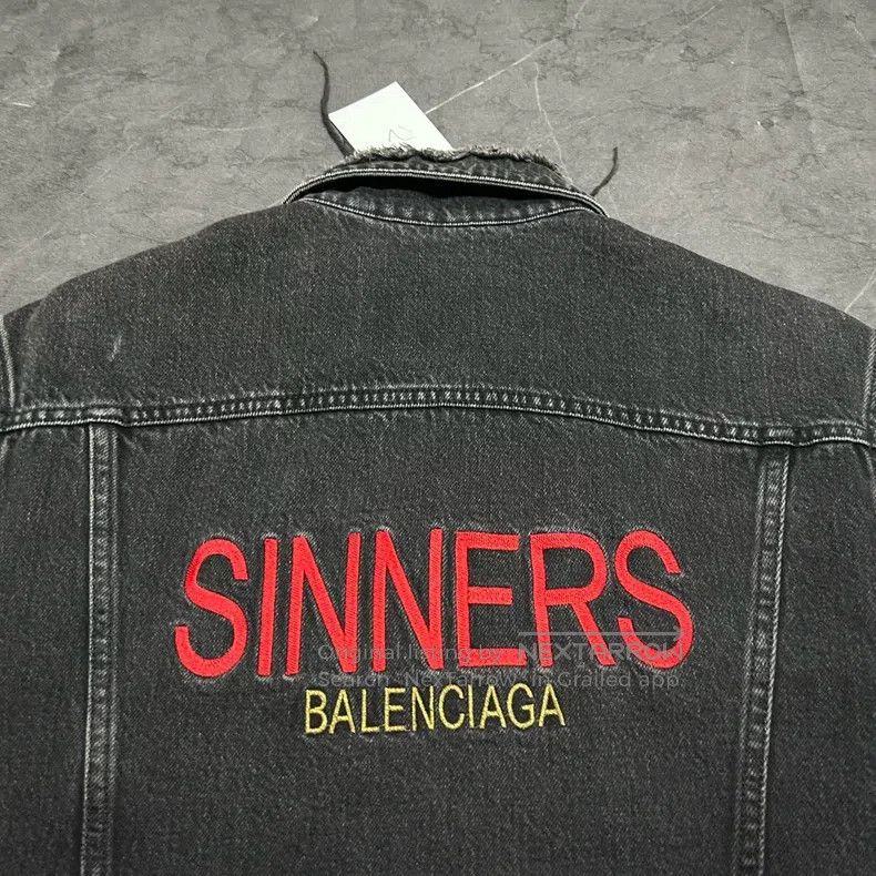 Balenciaga Balenciaga Denim Jacket Coat Size US S / EU 44-46 / 1 - 3 Thumbnail