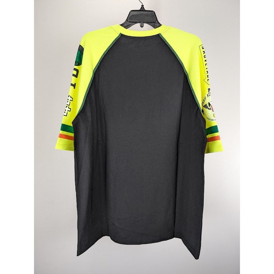 Balmain o1rshd1 Q:2 / " On Air " T-Shirt in Black/Lime Size US M / EU 48-50 / 2 - 11 Thumbnail