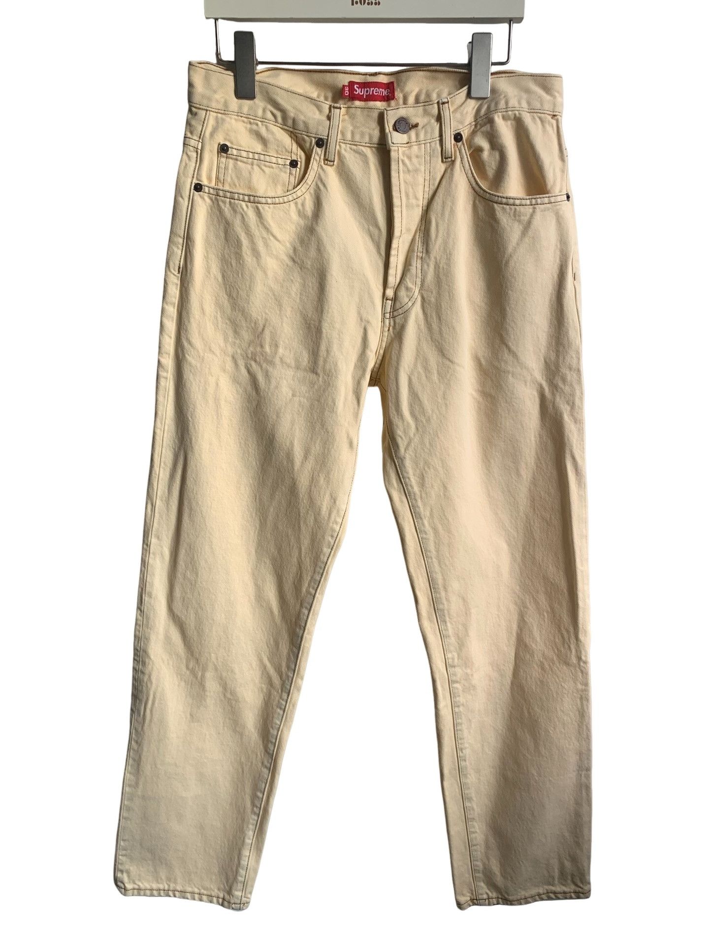 パンツ Supreme Burberry Regular Jean 30 Beige Burberry × Supreme Supreme Burberry Regular Jean Beige | Grailed
