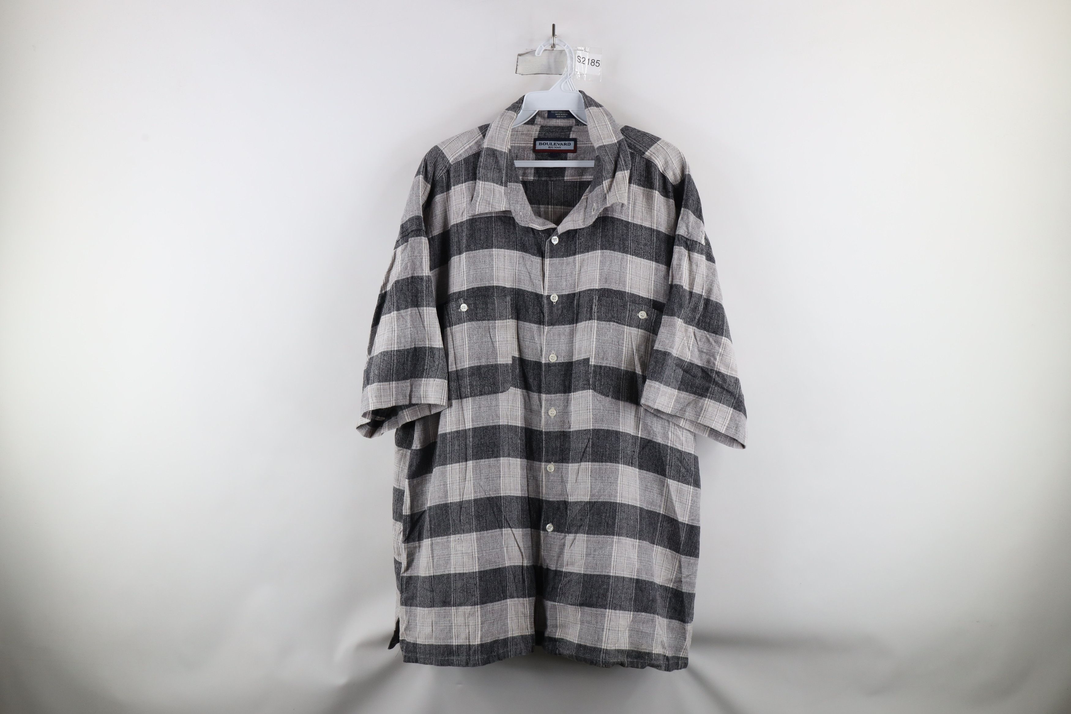 Vintage Vintage 90s Streetwear Short Sleeve Collared Button Shirt Size US XXL / EU 58 / 5 - 1 Thumbnail