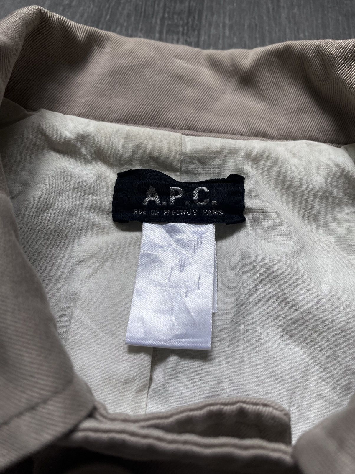 A.P.C. Women’s APC Rue de Fleurus Paris Beige Trench Coat Jacket Size M / US 6-8 / IT 42-44 - 11 Thumbnail