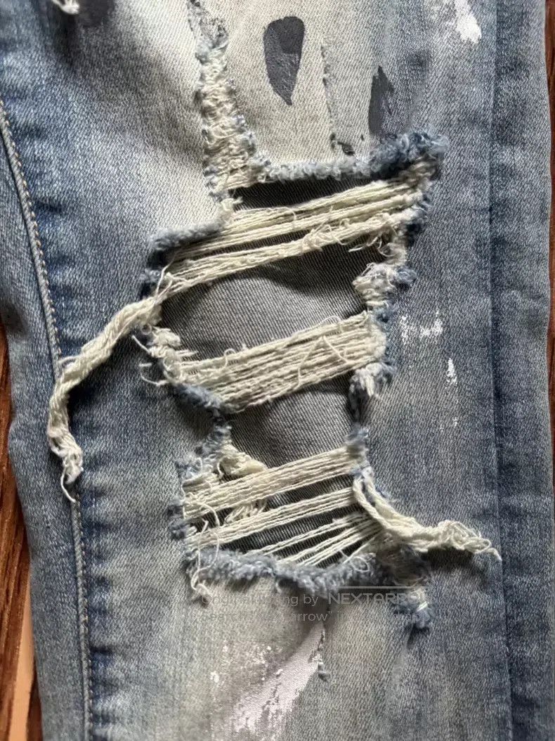 Amiri Amiri Gk Blue Diamond Size US 31 - 6 Thumbnail