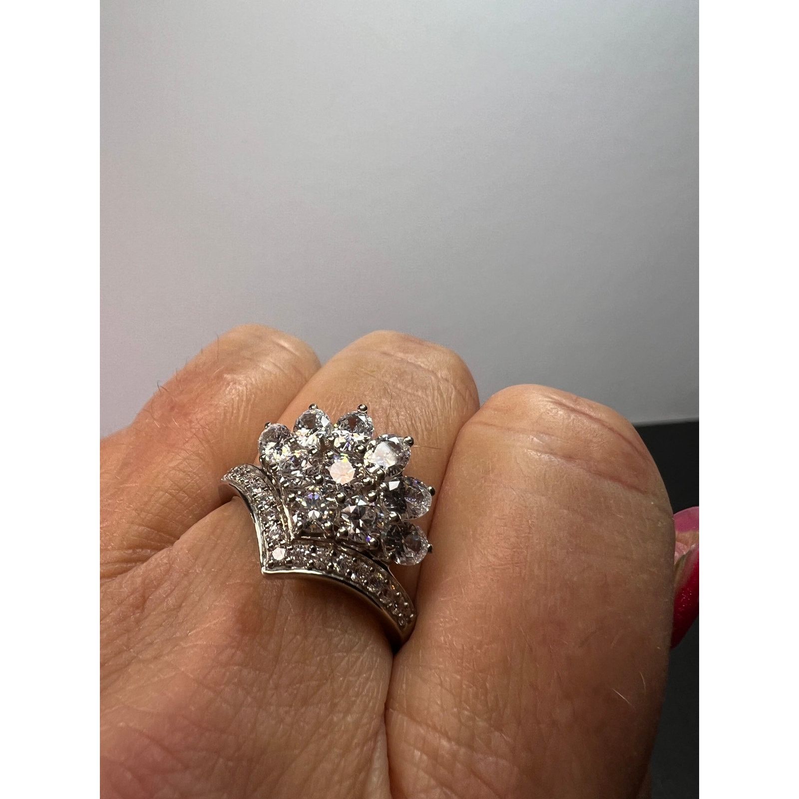 Other White CZ ring in rhodium over sterling silver size 9 Size ONE SIZE - 8 Thumbnail