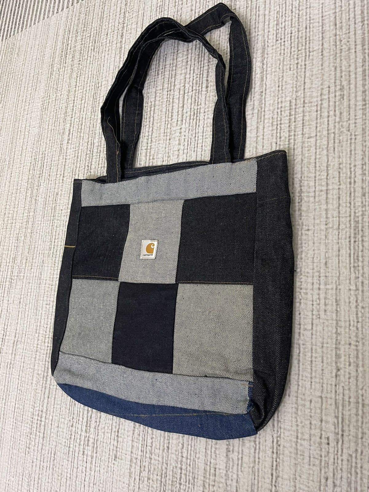 Carhartt × Vintage VINTAGE CARHARTT PATCHWORK Denim Tote Bag Size ONE SIZE - 2 Thumbnail