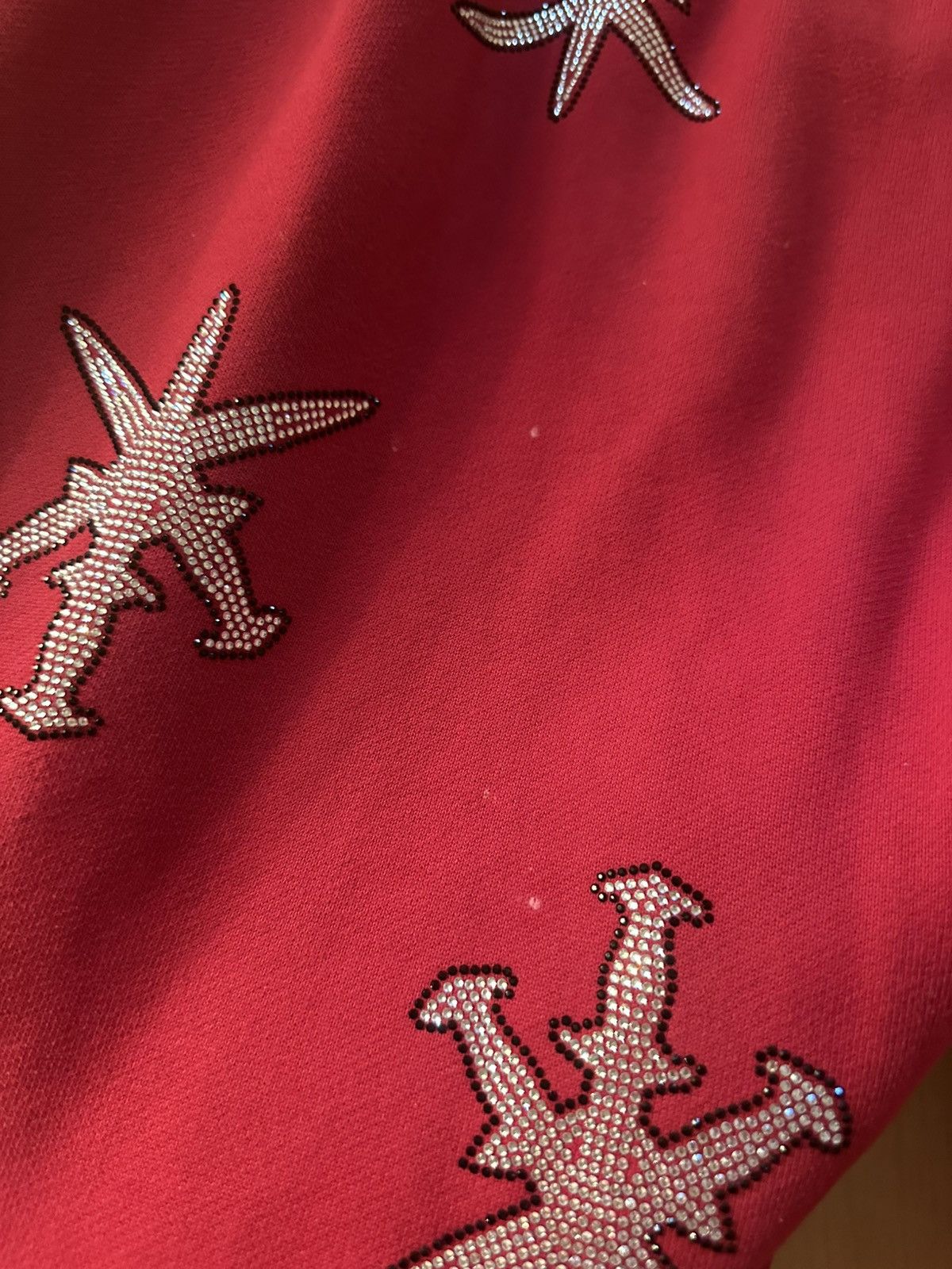 Unknown London Unknown London Red Dagger Rhinestone Sweatpants Size US 32 / EU 48 - 5 Thumbnail