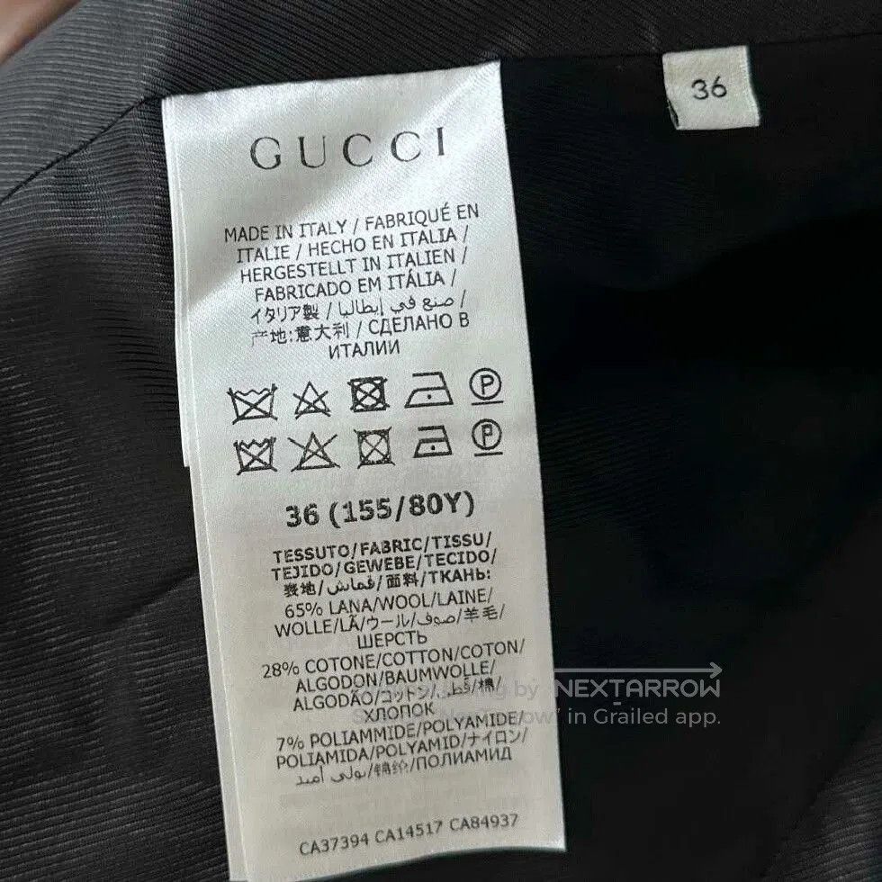 Gucci Gucci Houndstooth Wool Coat. Size XS / US 0-2 / IT 36-38 - 6 Thumbnail