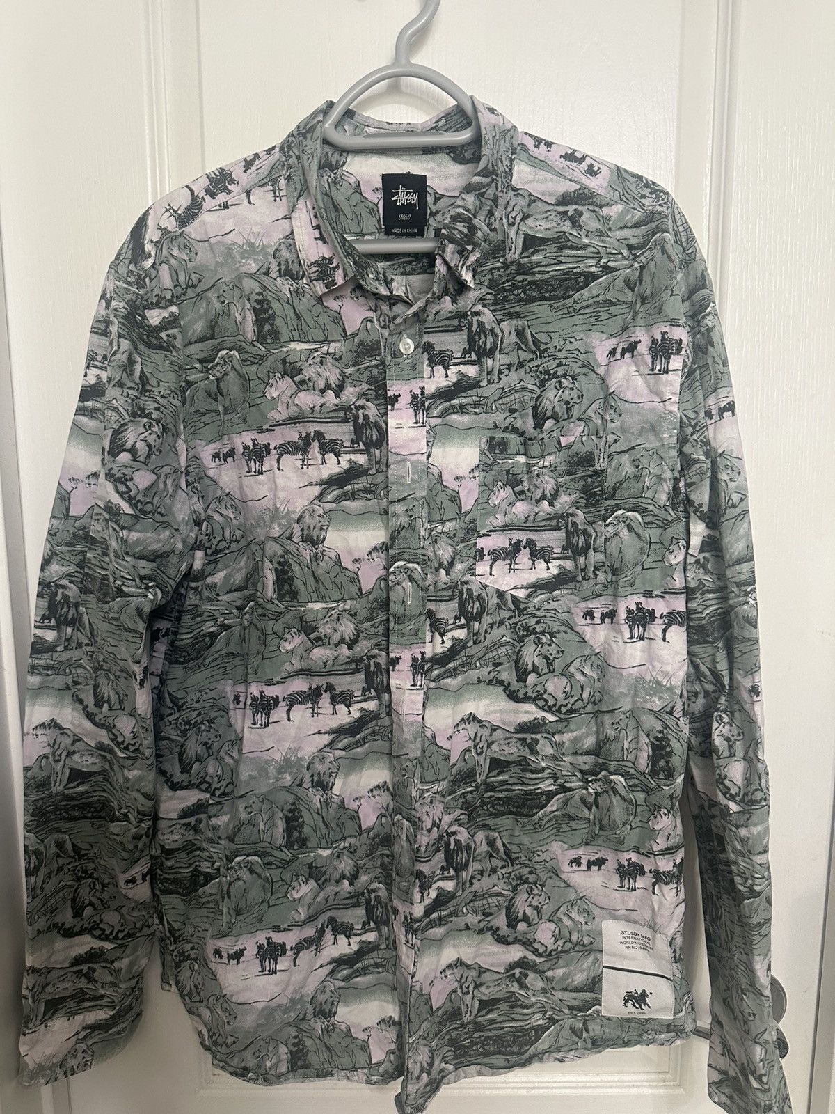 Stussy Stussy Safari pride print Button Longsleeve shirt Size US L / EU 52-54 / 3 - 1 Thumbnail