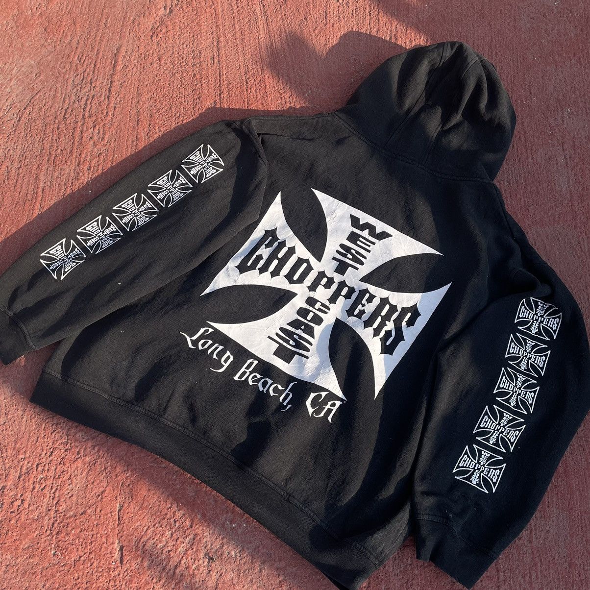 Vintage VERY RARE VINTAGE WEST COAST CHOPPERS HOODIE | Grailed